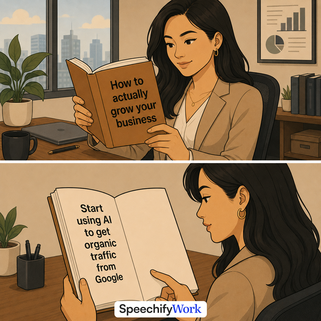 Speechify Facebook ad