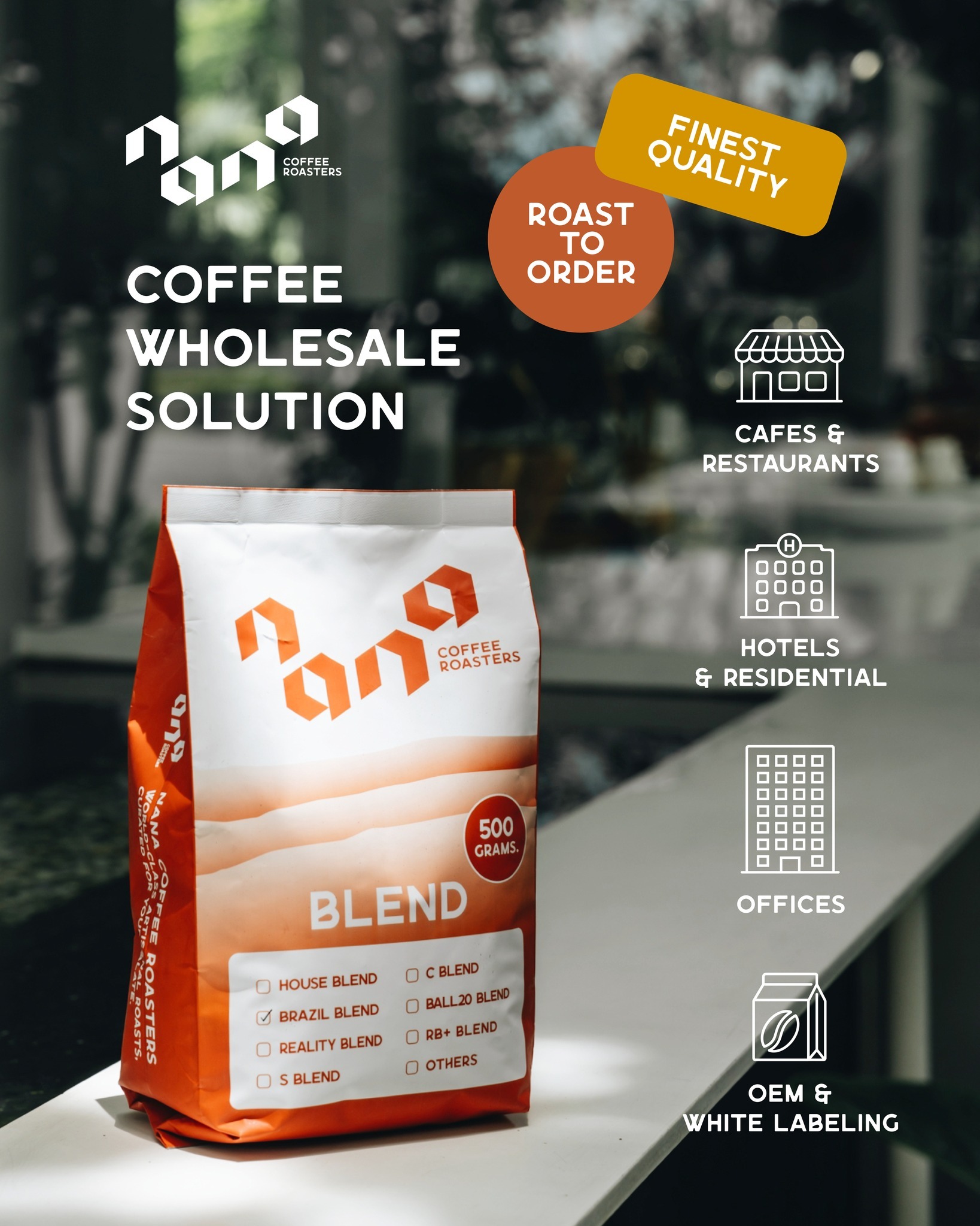 NANA Coffee Roasters Facebook ad: NANA Coffee Wholesale Solution…