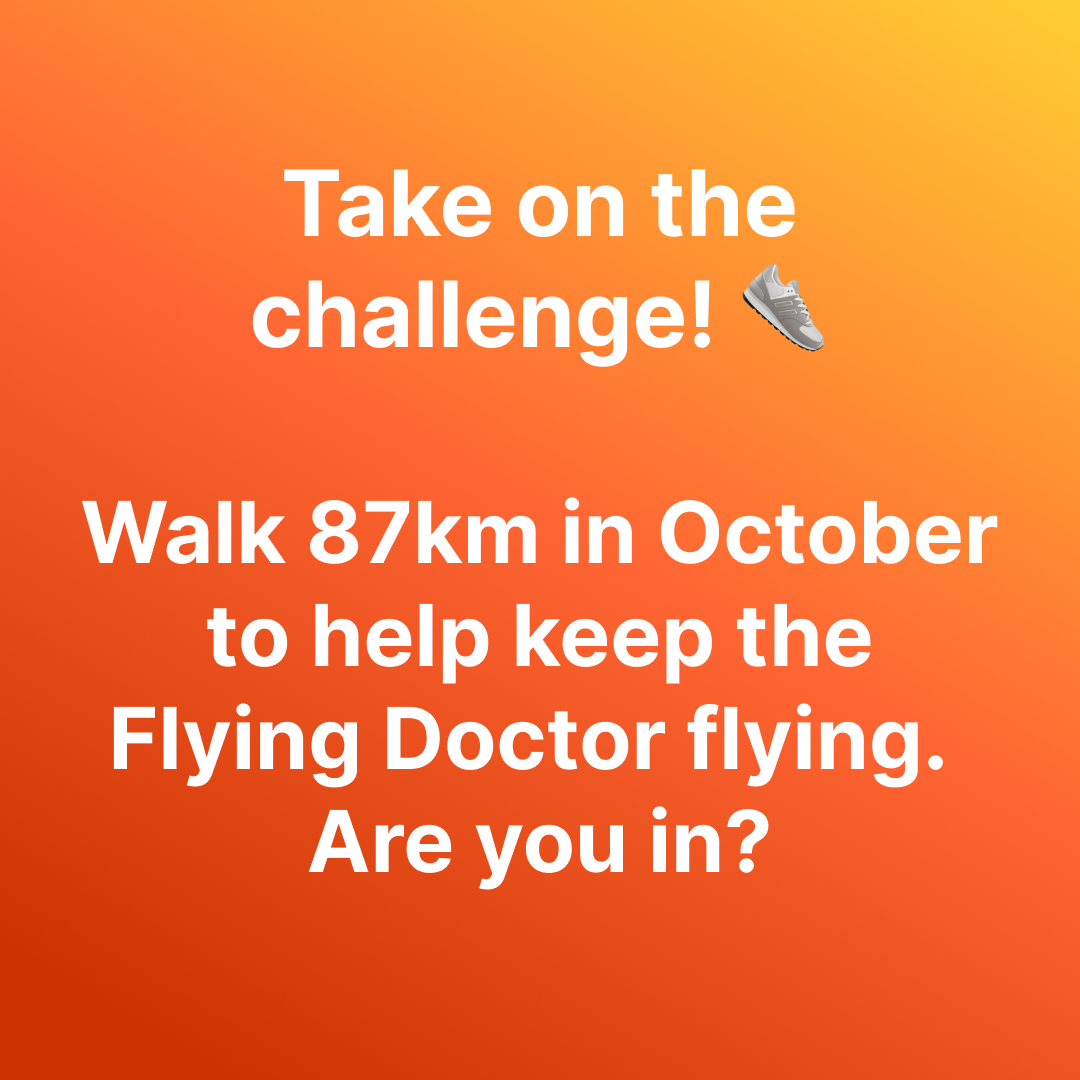 Royal Flying Doctor Service of Australia Facebook ad: Join the Oceans to Outback Challenge, FREE T-Shirt!
