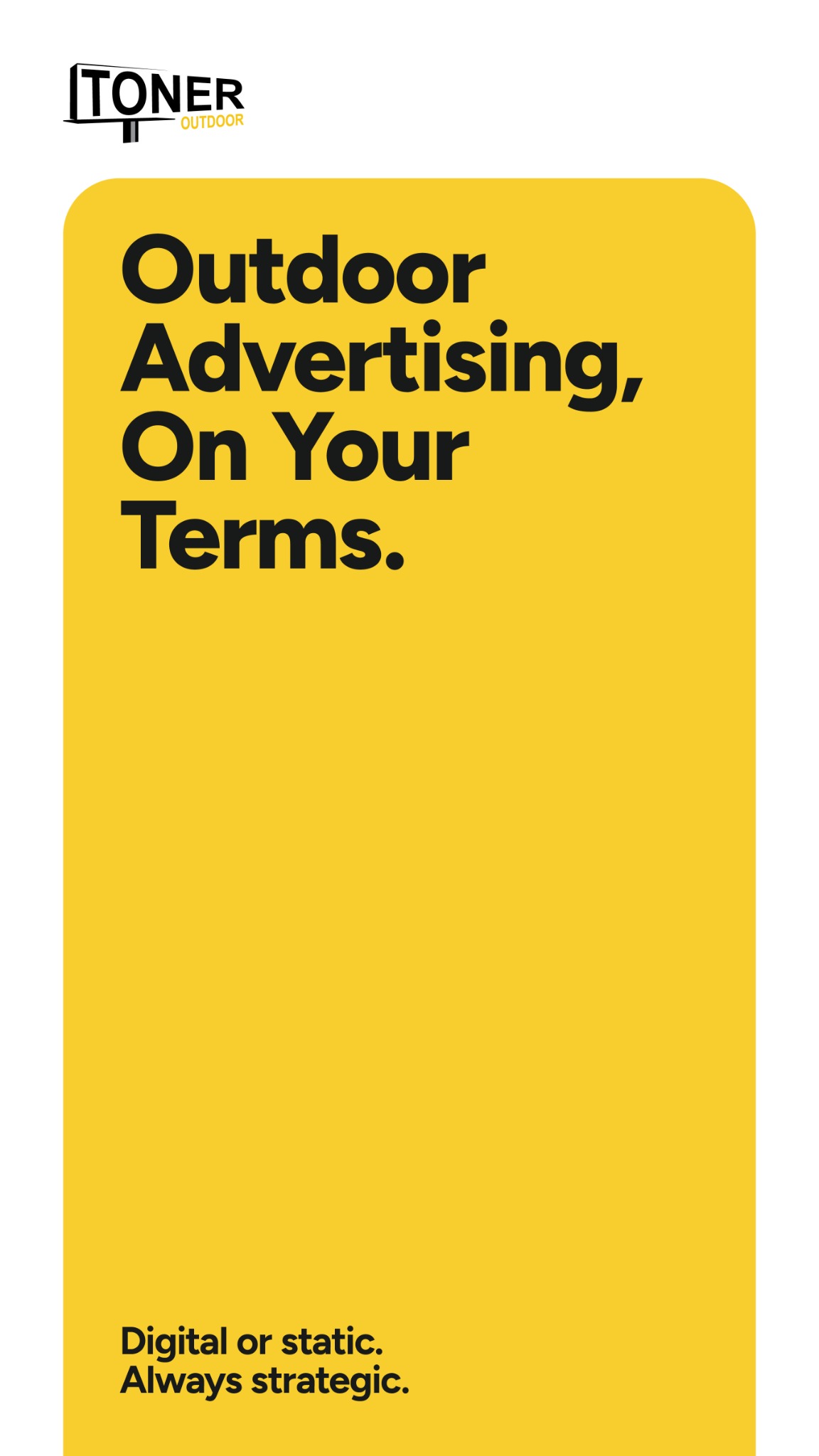 Toner Outdoor Billboards Facebook ad from May 3, 2026