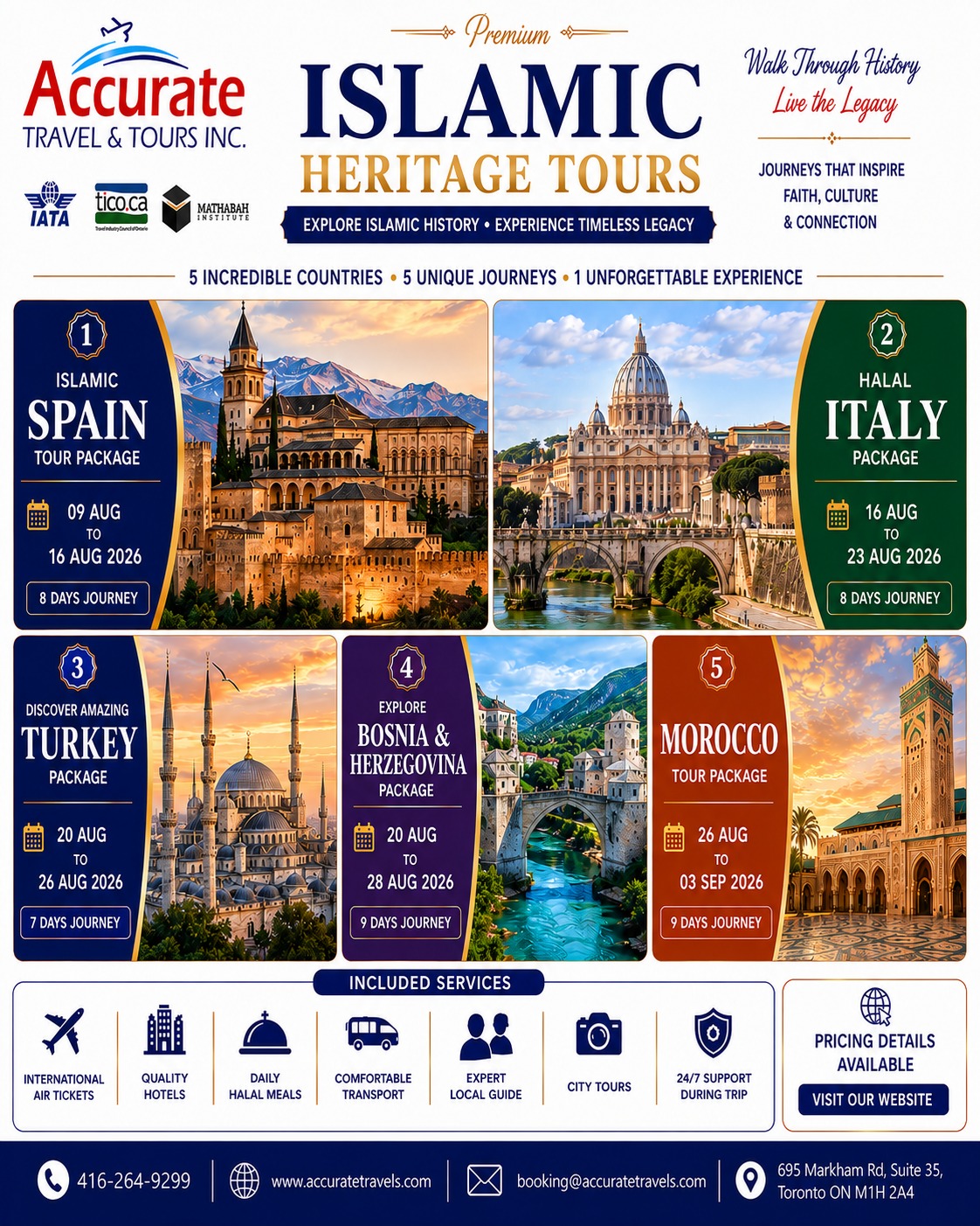 Accurate Travel and Tours Facebook ad: Explore Islamic History Like Never Before!