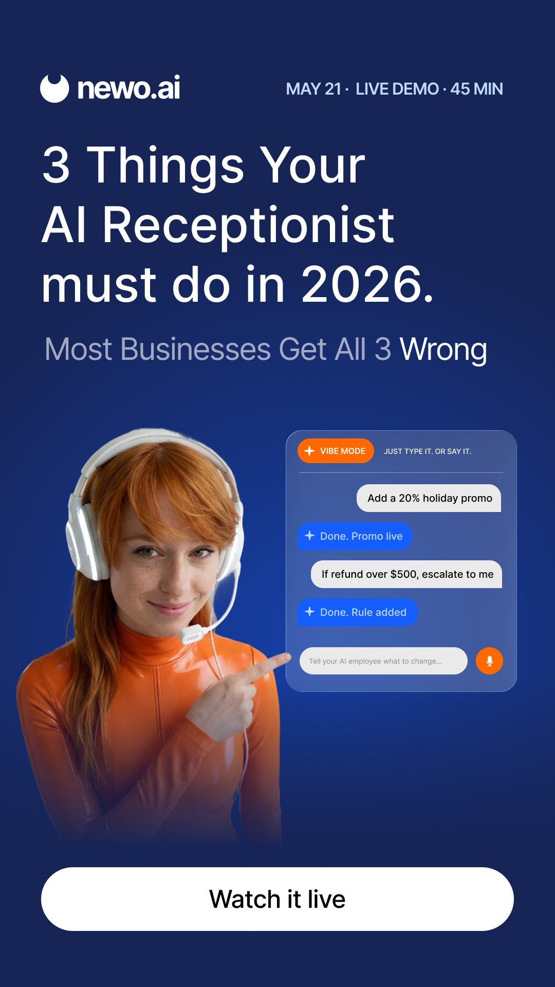 Newo.ai Facebook ad