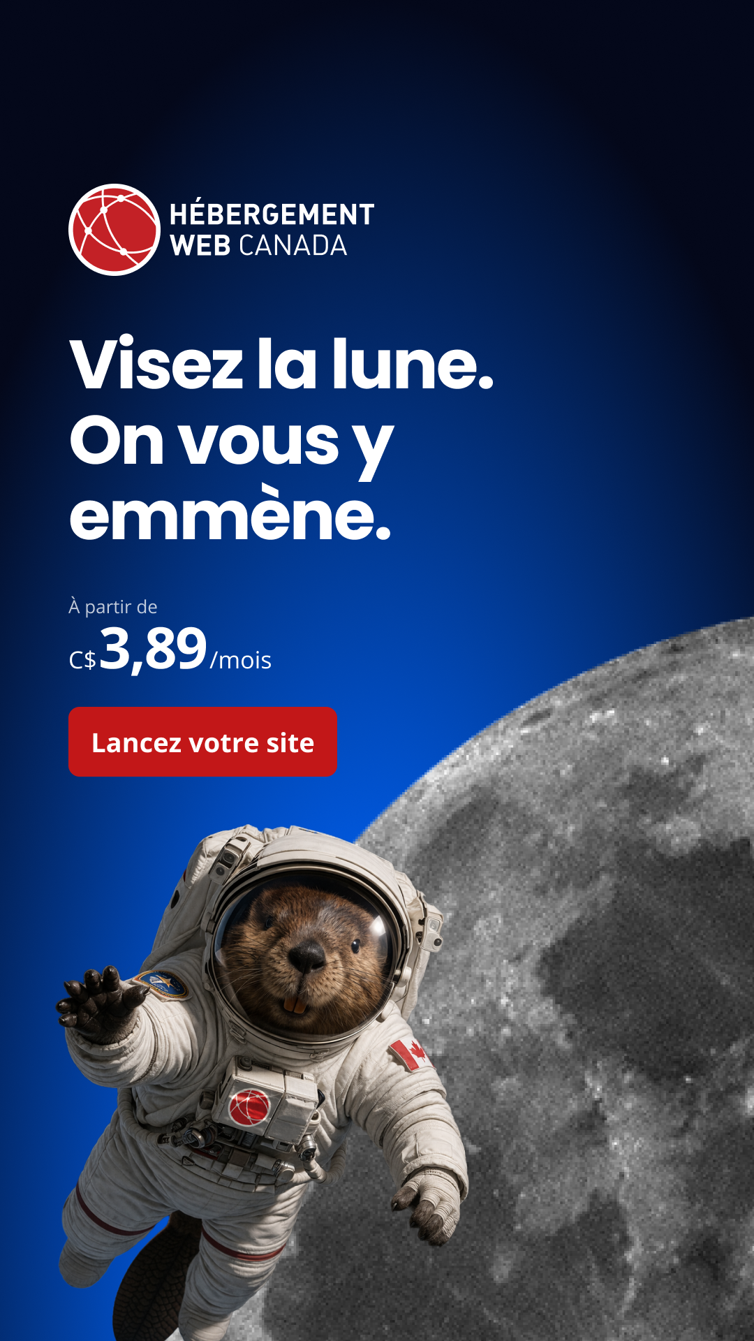 Web Hosting Canada Facebook ad