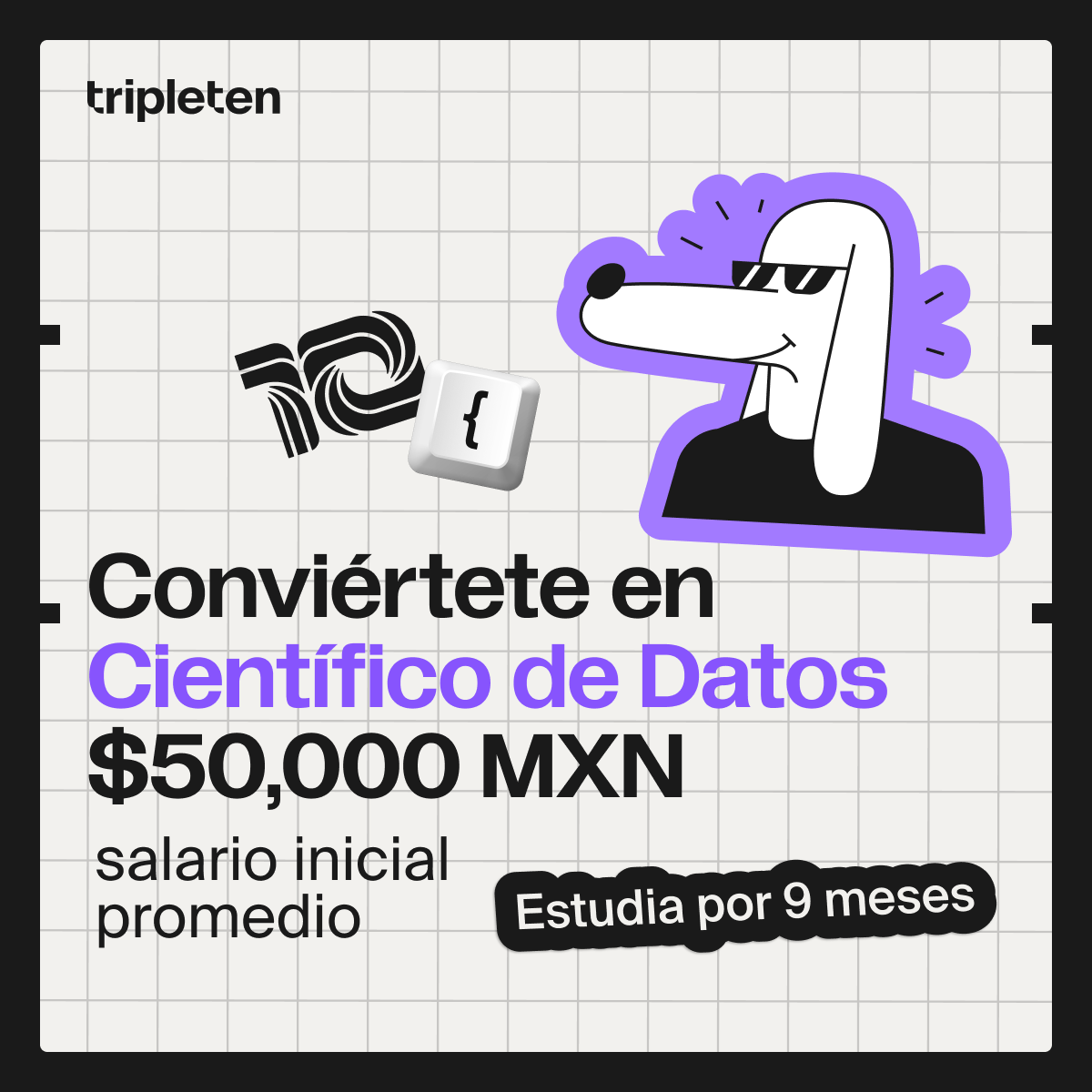 TripleTen Latam Tech Facebook ad: ¿Quieres transformar tu vida?