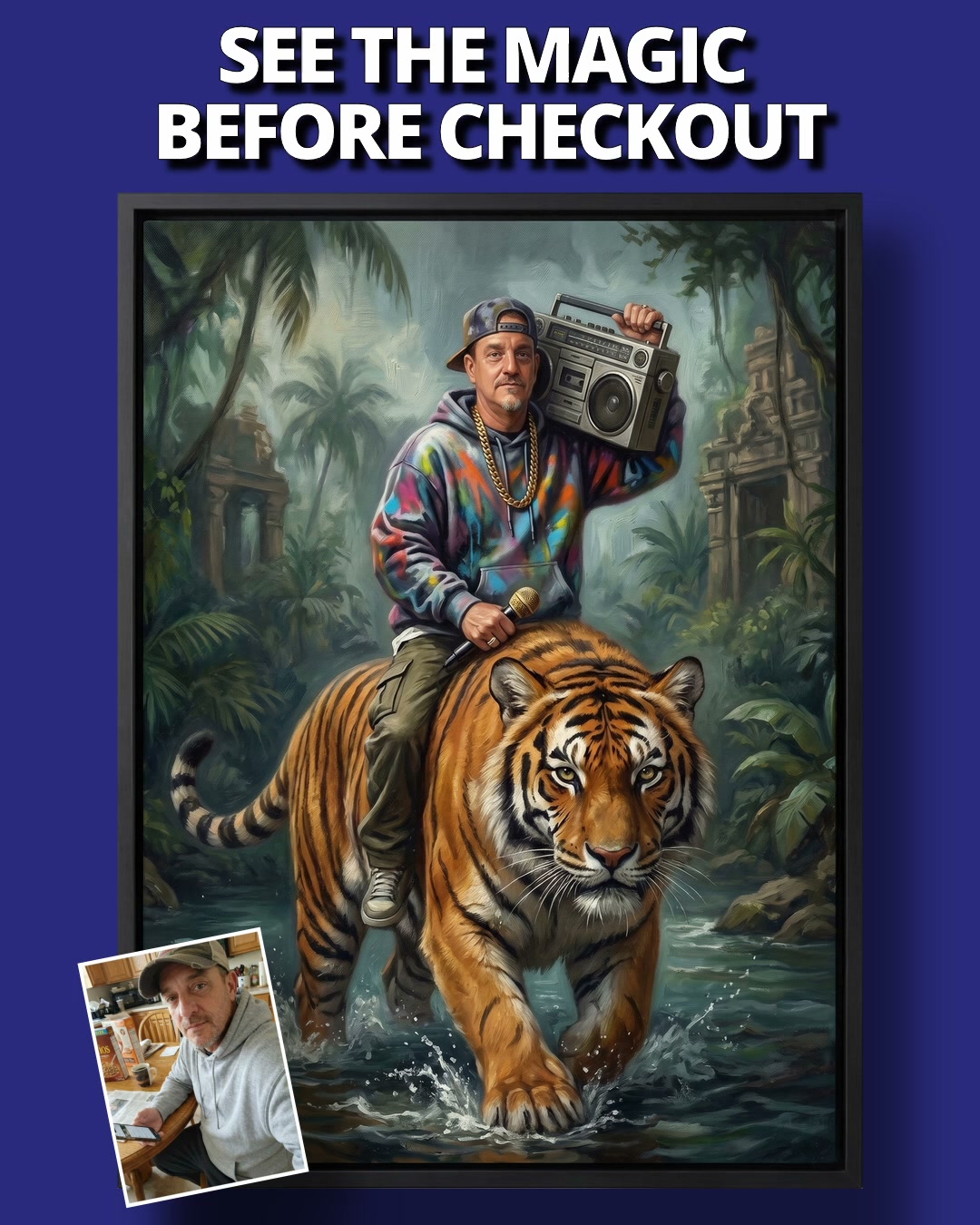 Turn Me Royal Facebook ad: The eternal portrait of your family's love