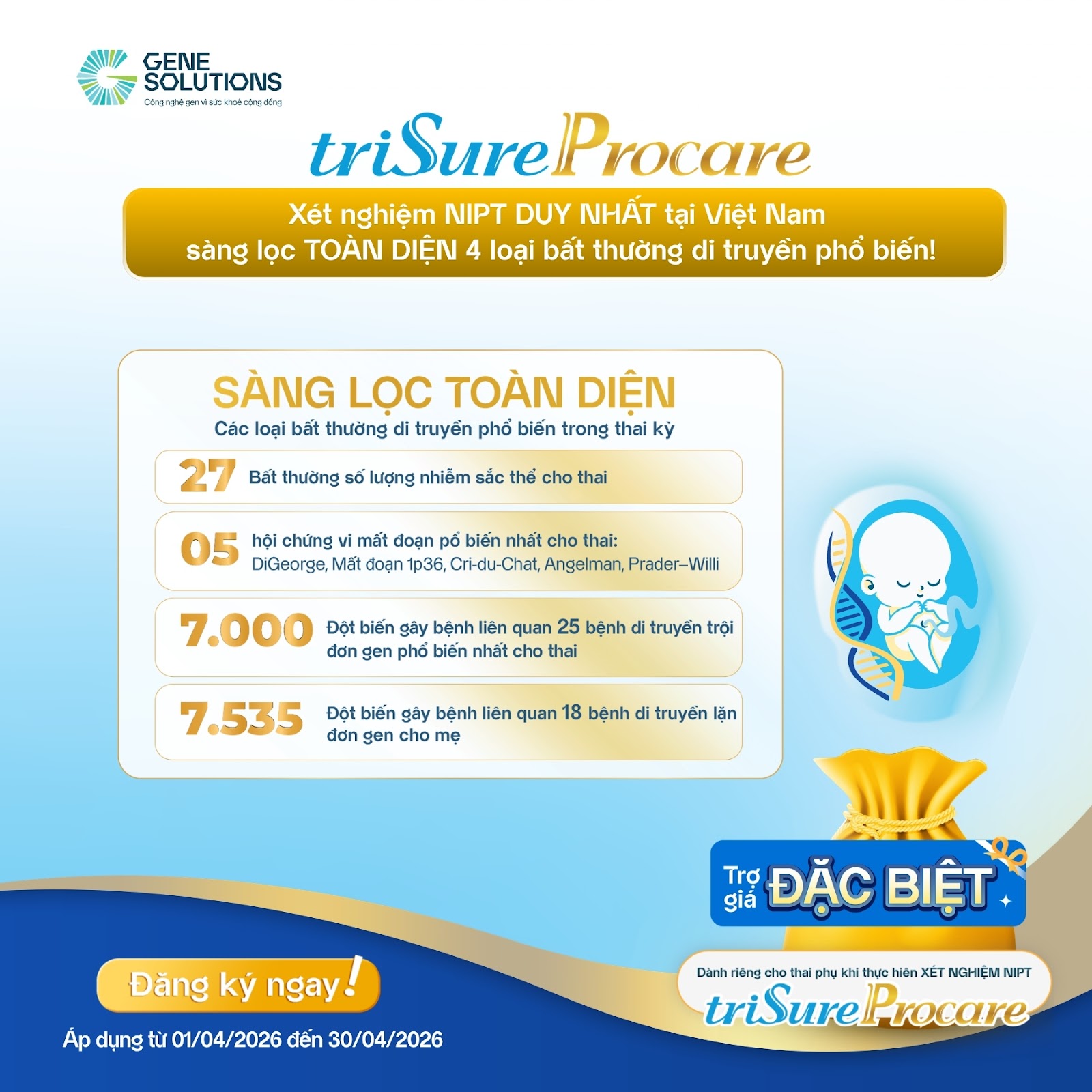 triSure NIPT - Gene Solutions VN Facebook ad