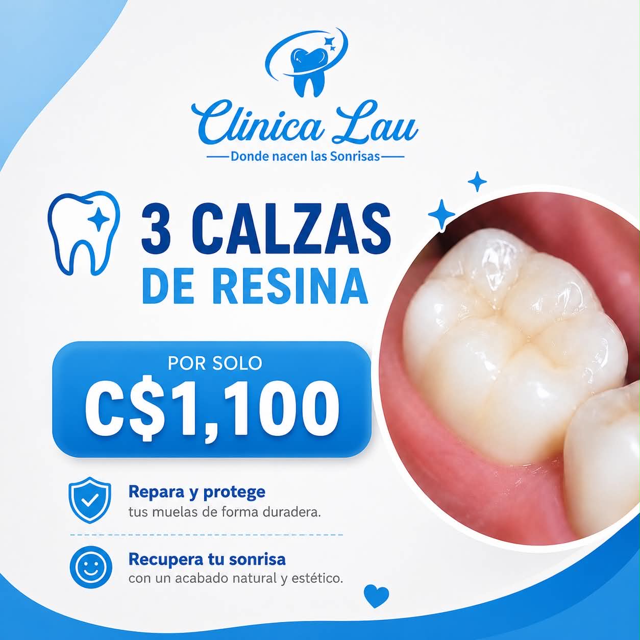 Clínica Dental Lau Facebook ad: Chatea con nosotros