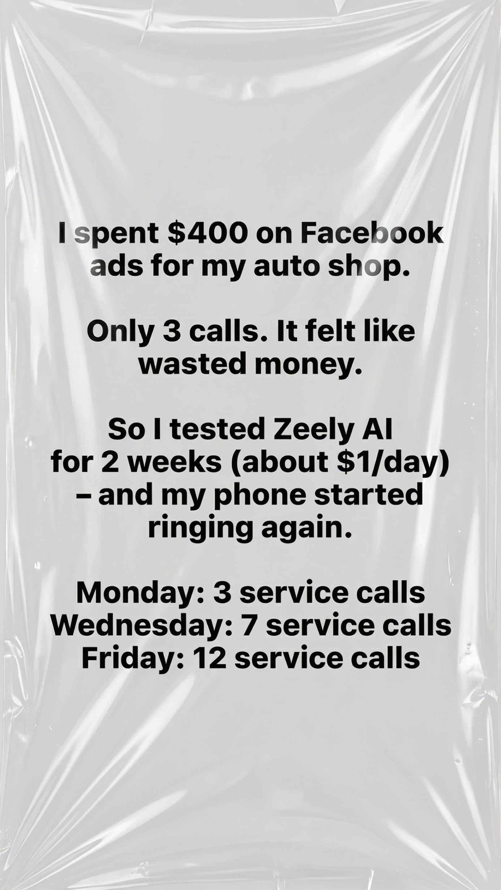 Zeely Facebook ad