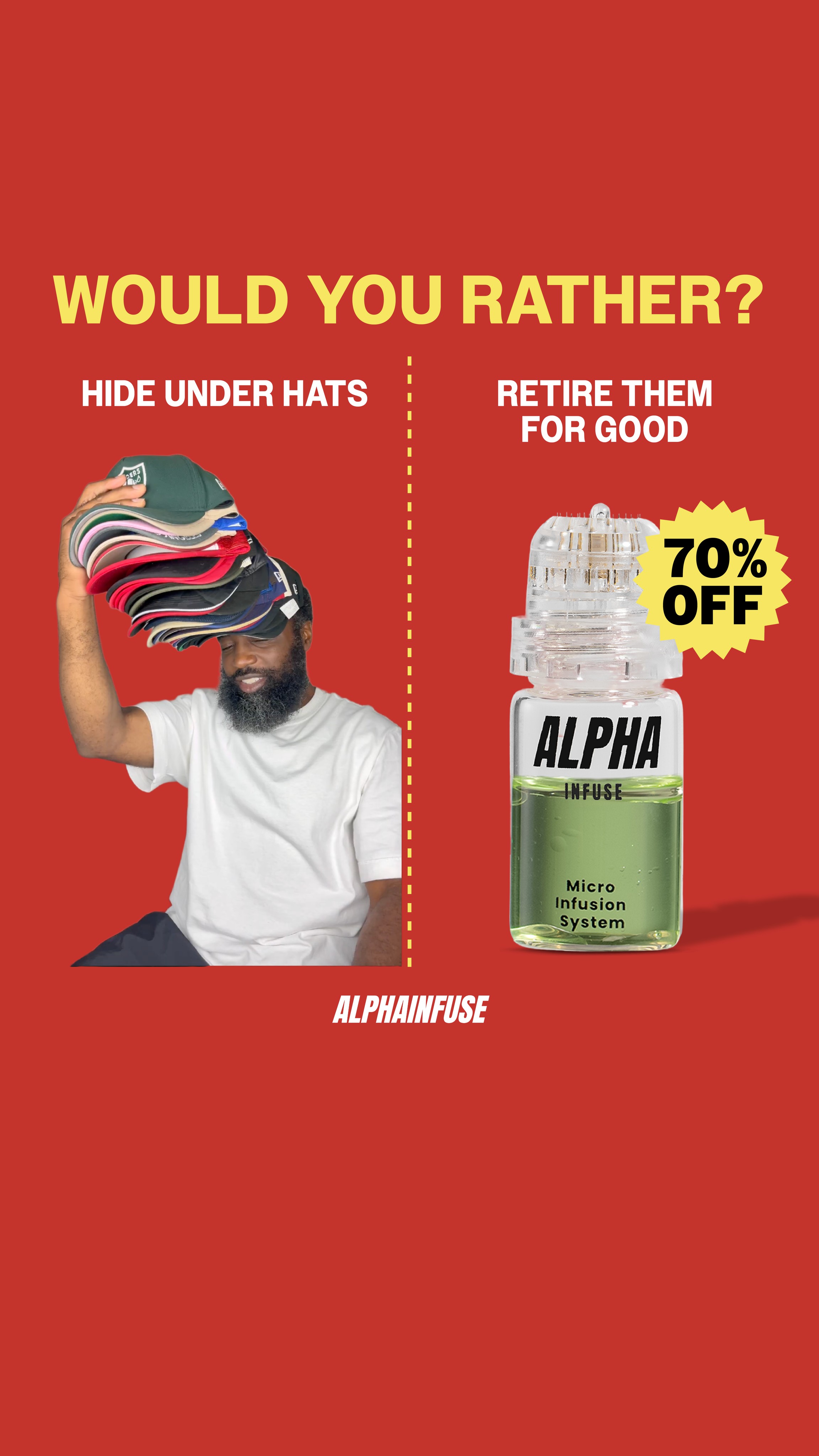 AlphaInfuse Facebook ad