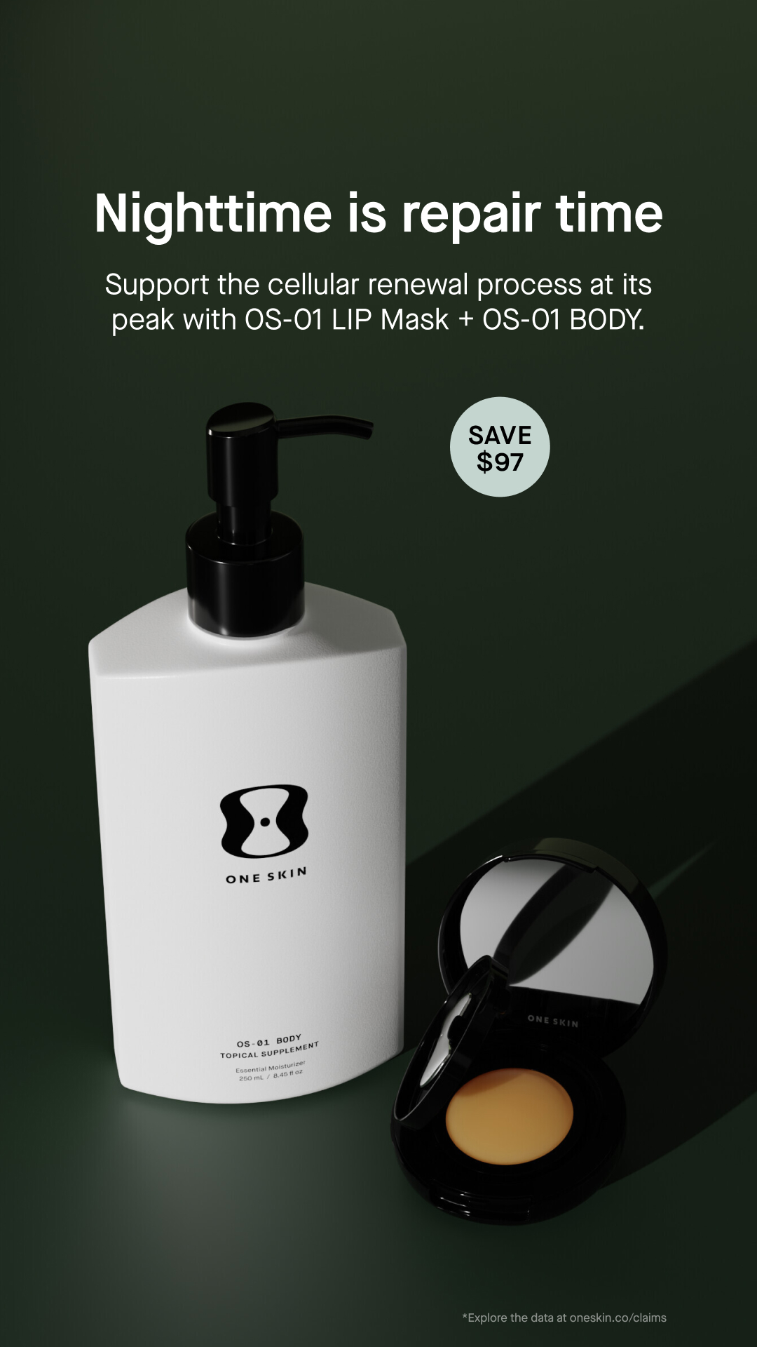 OneSkin Facebook ad