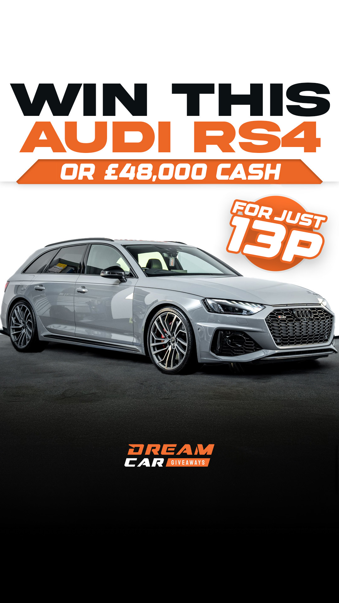 Dream Car Giveaways Facebook ad