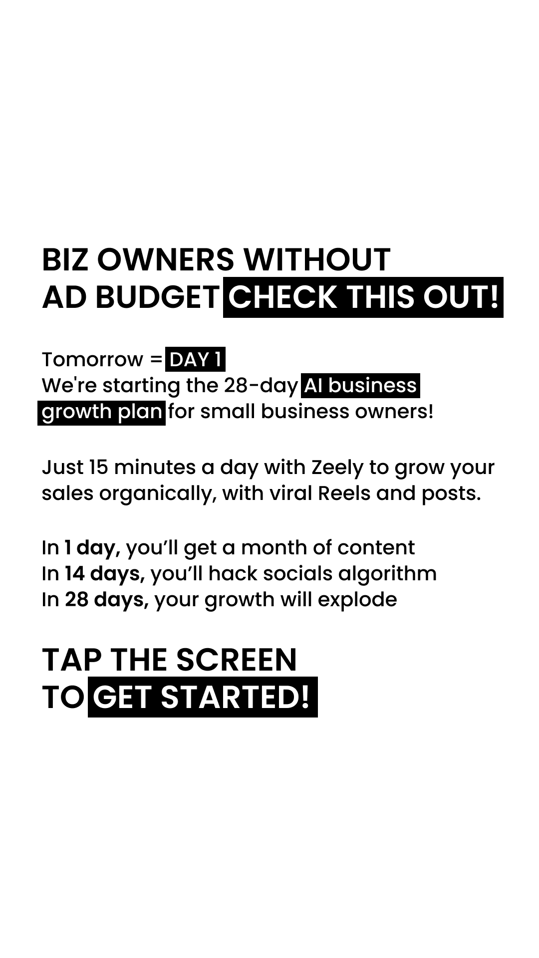 Zeely Facebook ad