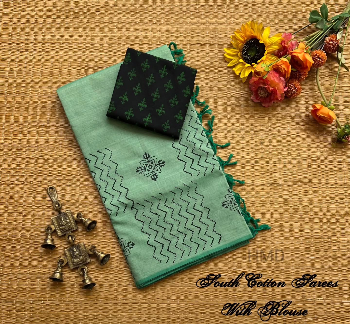 cotton_sarees_warehouse Facebook ad: Southcotton handblock Printed Saree
