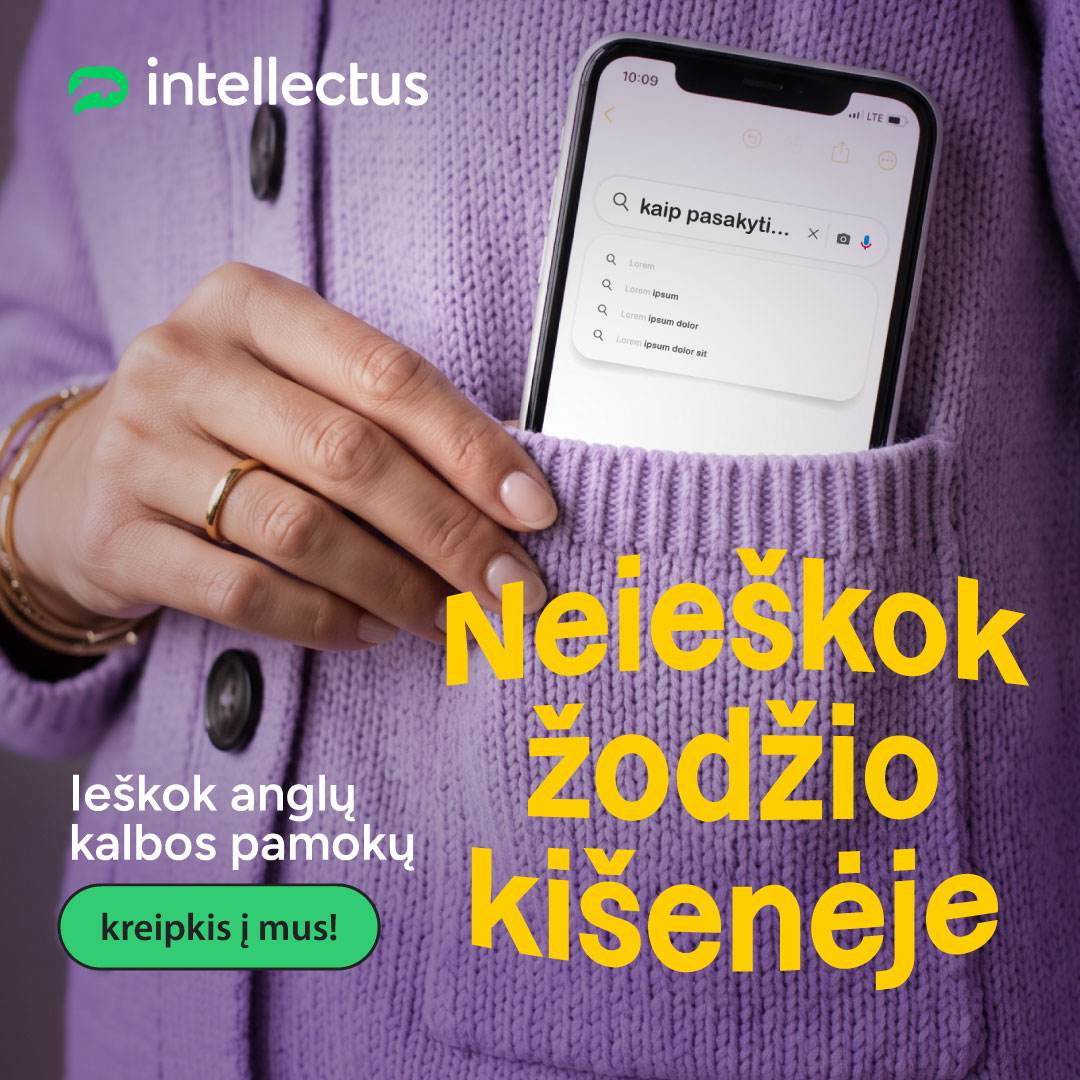 Anglų kalbos mokykla „Intellectus“ Facebook ad