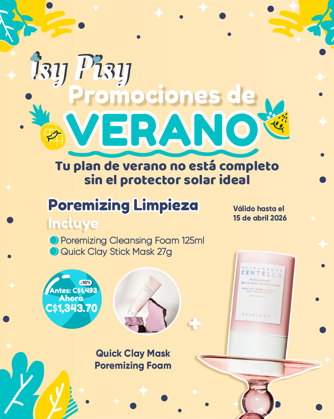 Isy Pisy Facebook ad: ¡Tu piel lista para el verano!