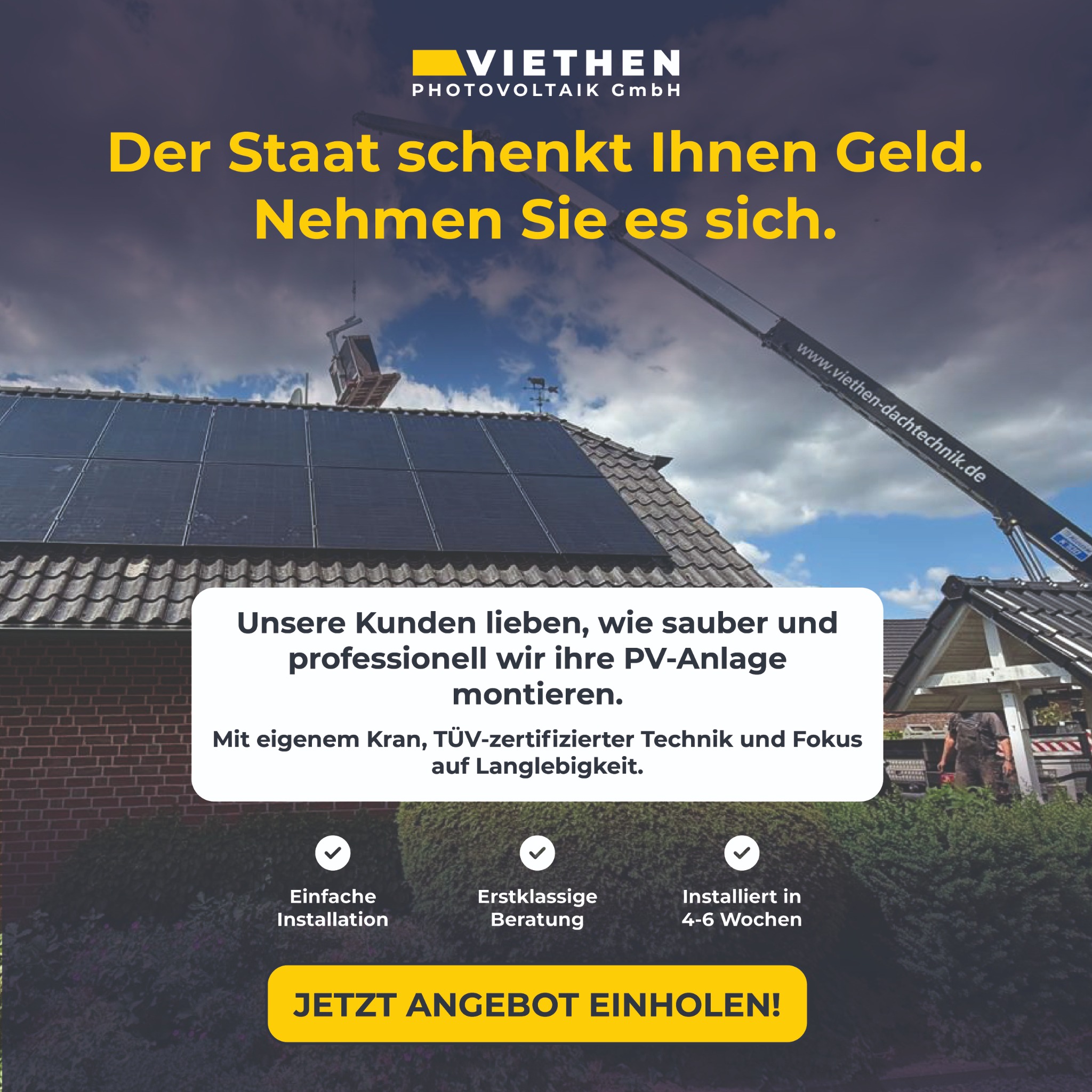 Stephan Viethen Bedachungen GmbH Facebook ad from Feb 12, 2026