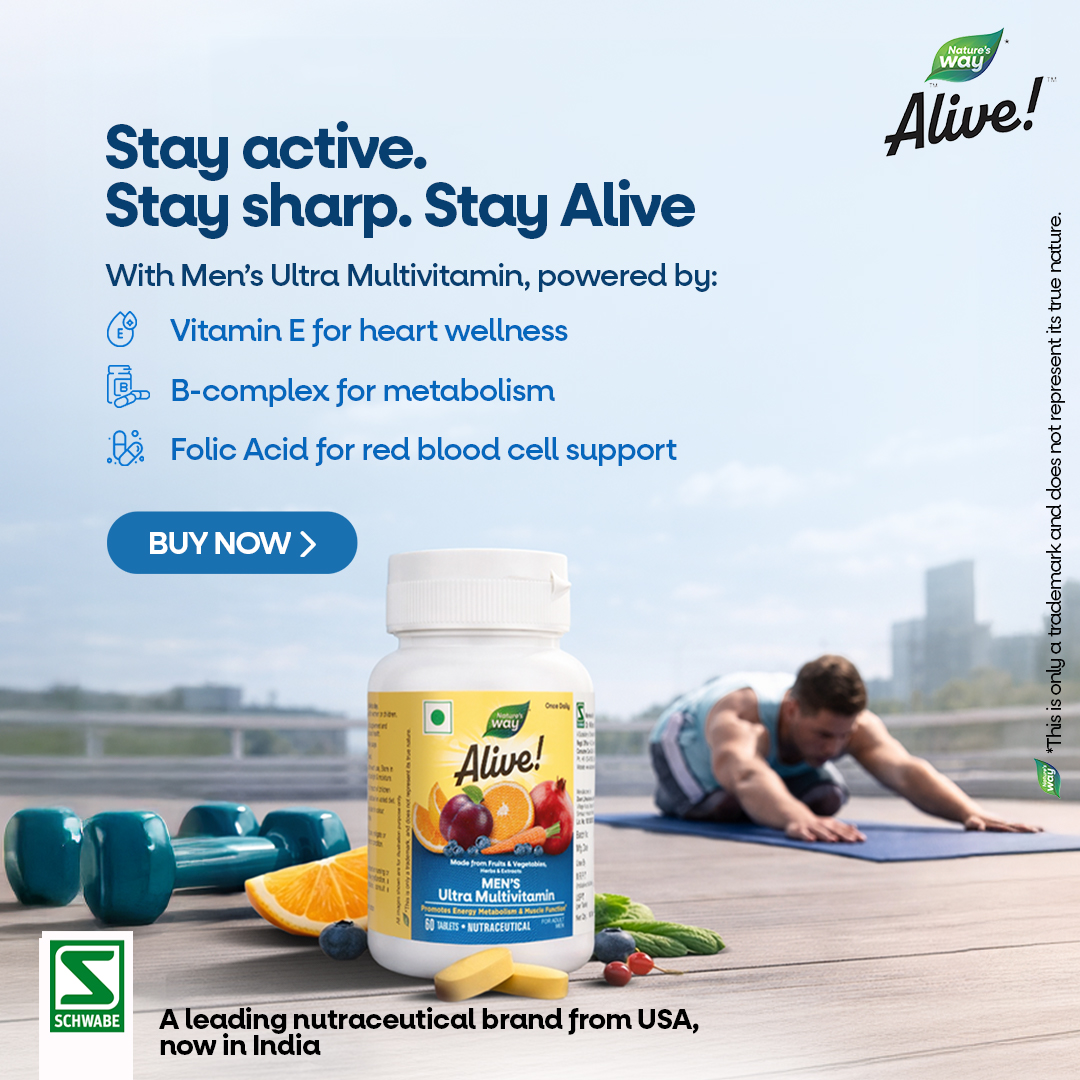 Nature's Way Alive Facebook ad: Daily Nutrition for Active Men