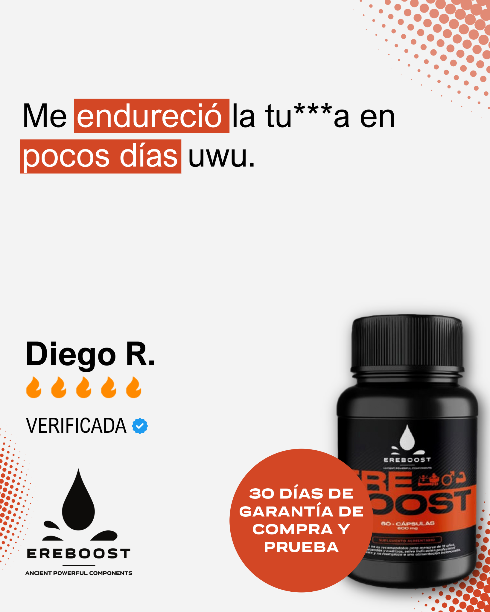 Ereboost Facebook ad: Marca el ritmo, no lo sigas