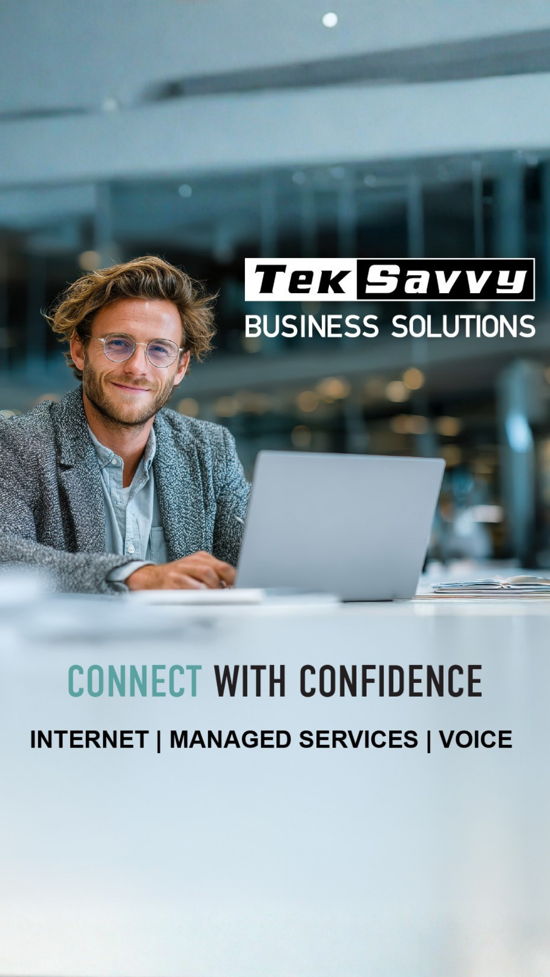 TekSavvy Business Solutions Facebook ad from Jan 29, 2026