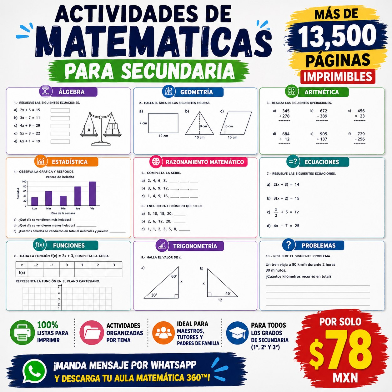 A&M Online Store Facebook ad: ¿Te sientes abrumado buscando material para tus clases…