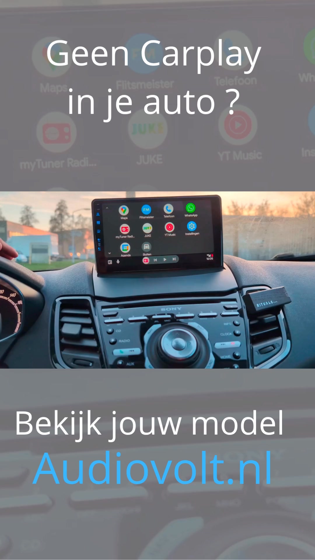 Audiovolt Facebook ad: jouw auto slimmer maken?