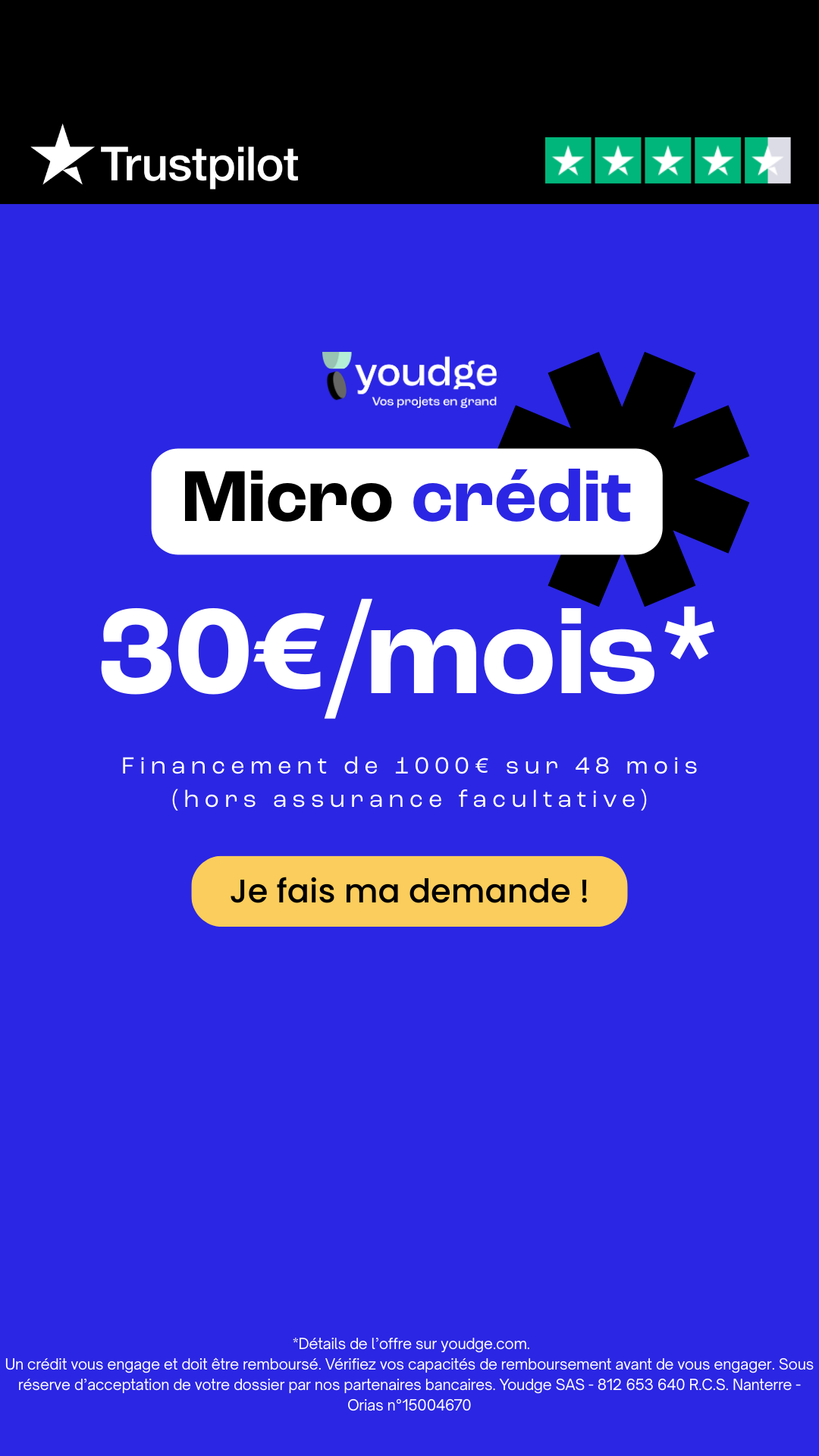 Youdge Facebook ad