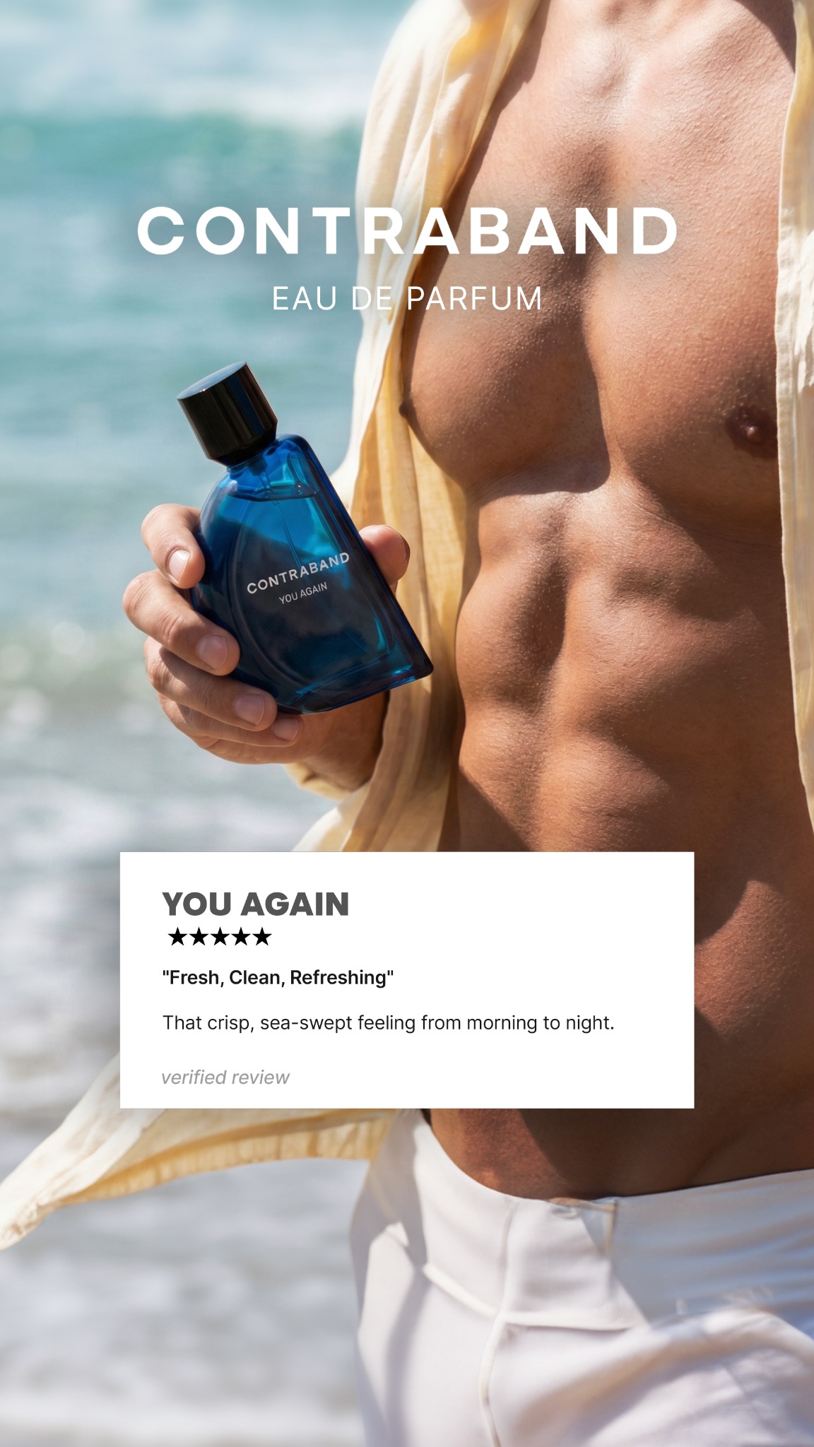 Contraband Premium Fragrance Facebook ad