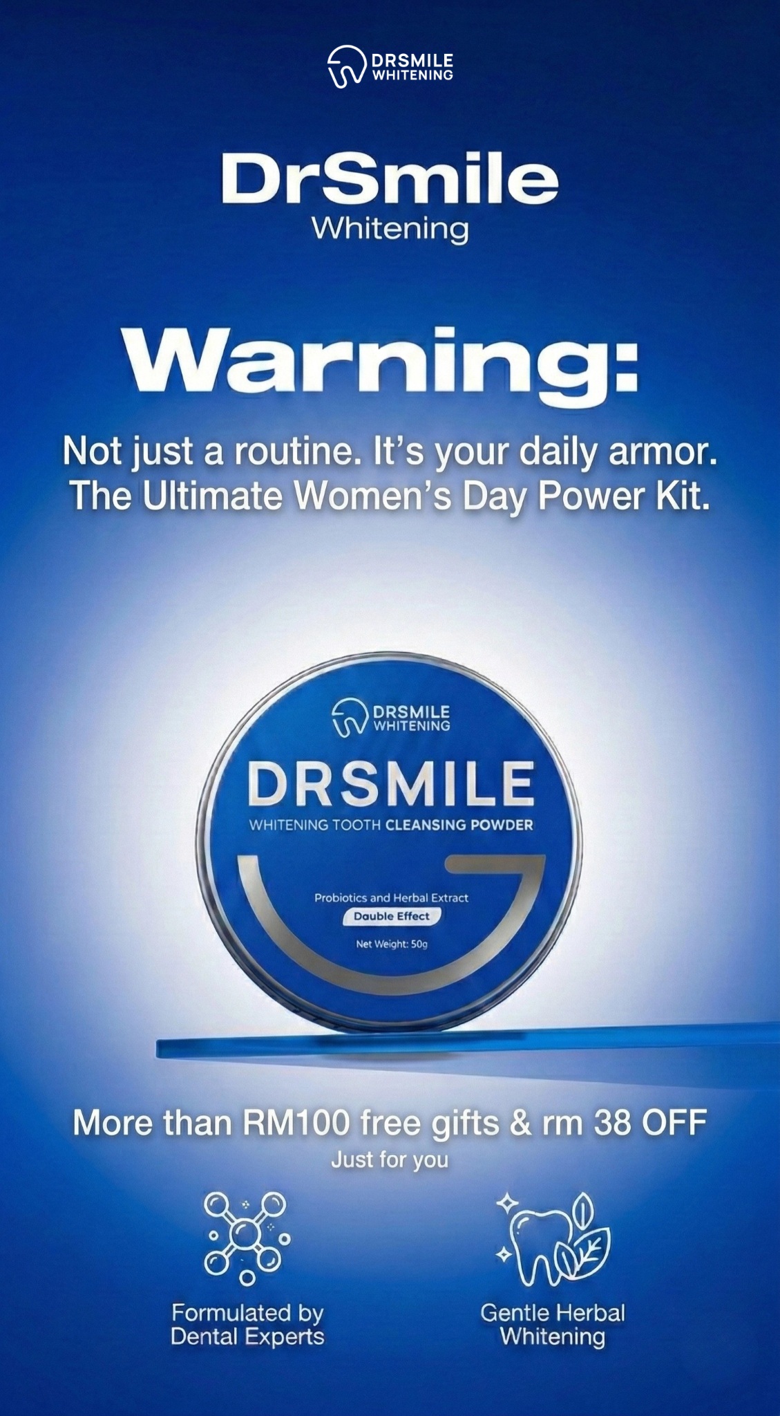 Dr Smile Whitening Solution Facebook ad