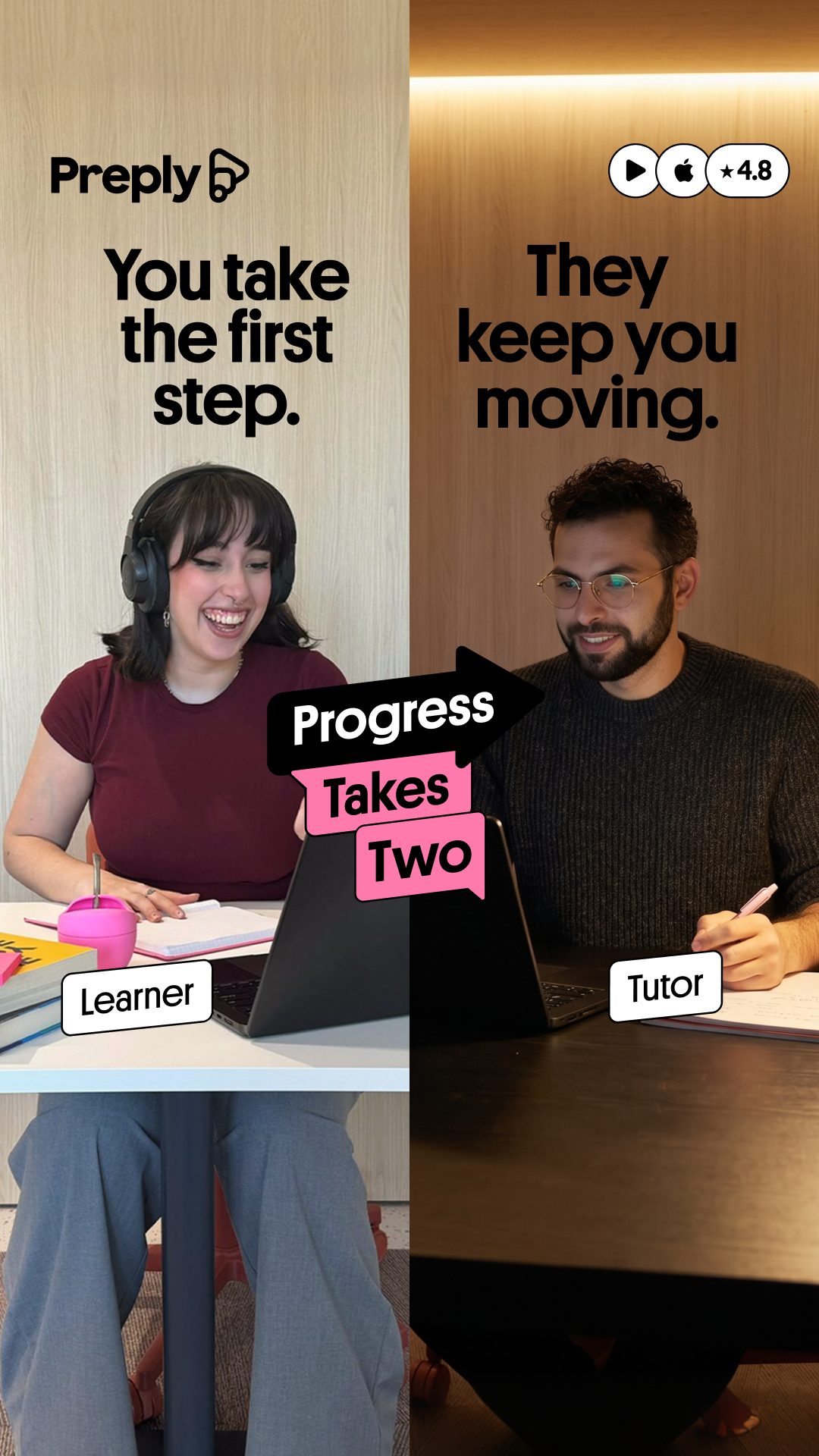 Preply Facebook ad