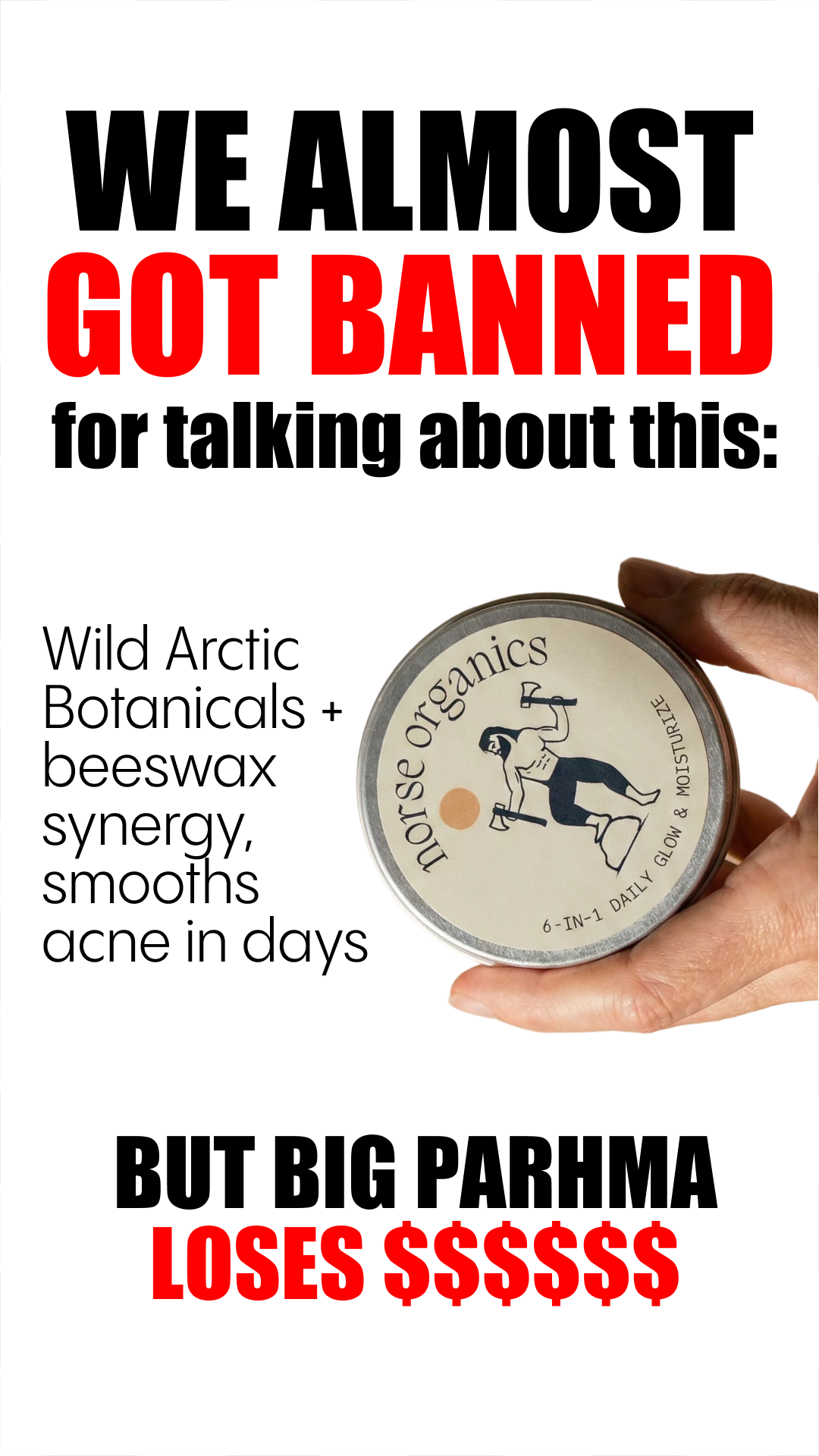 Norse Organics Facebook ad
