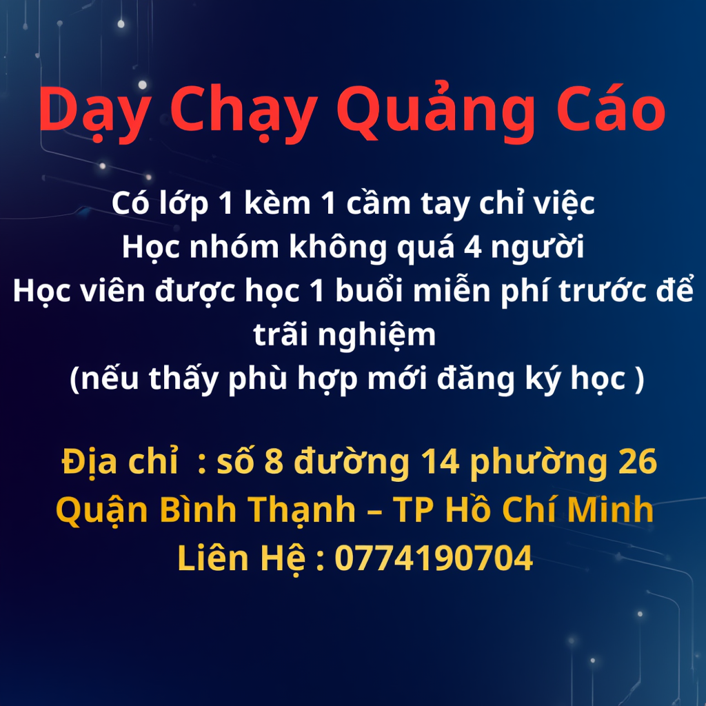 Digital Marketing Agency Nguyễn Hữu Lợi Facebook ad: Có hỗ trợ sau khoá học