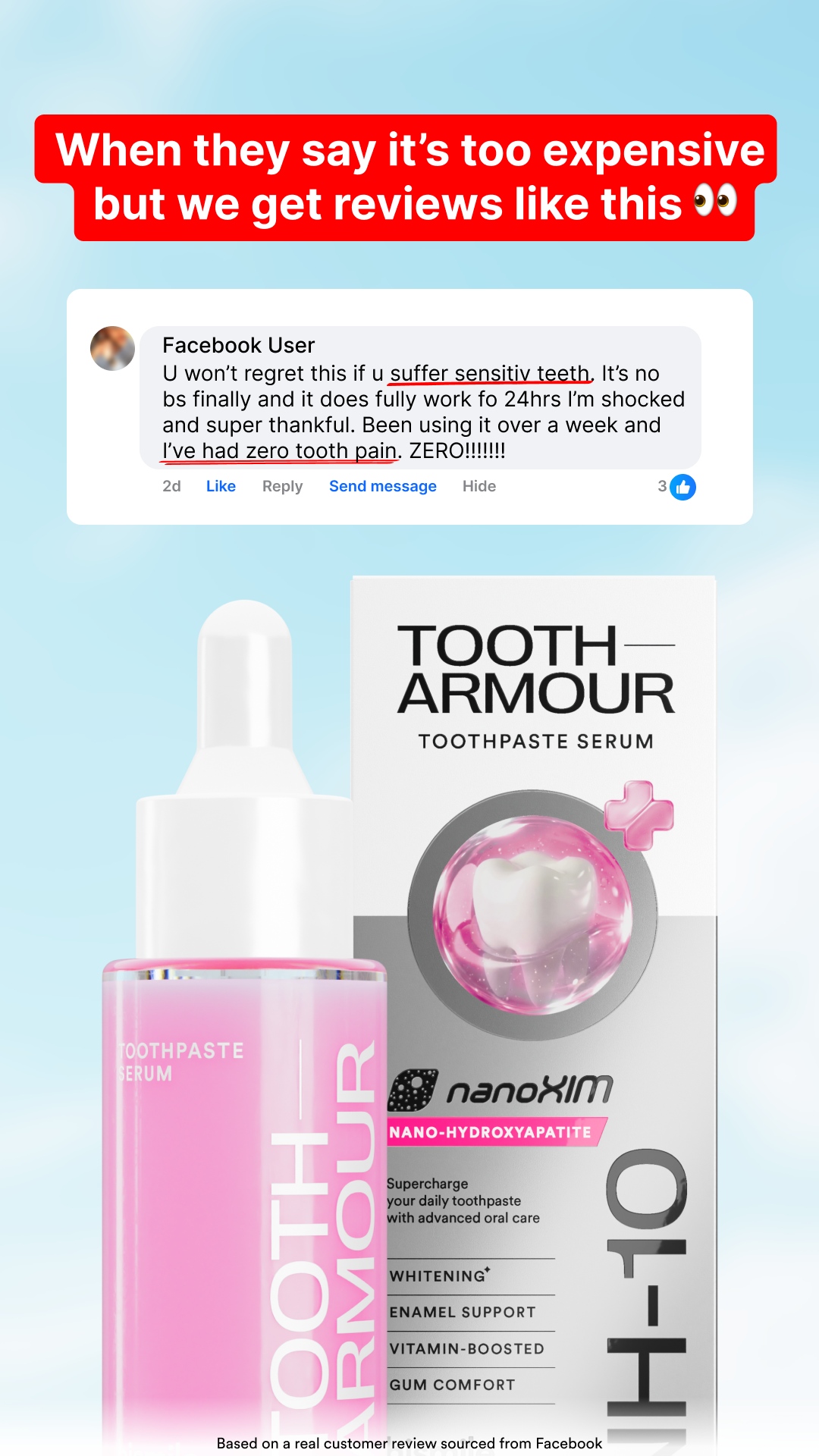 Hismile Facebook ad
