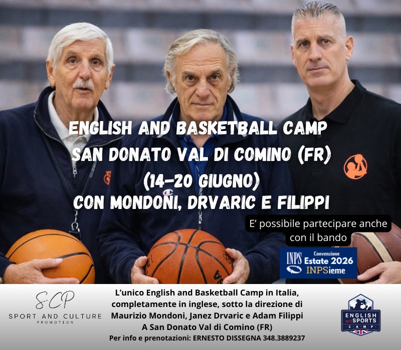 English and Sports Camp di San Donato Facebook ad: Settimana di basket - English & Sports Camp