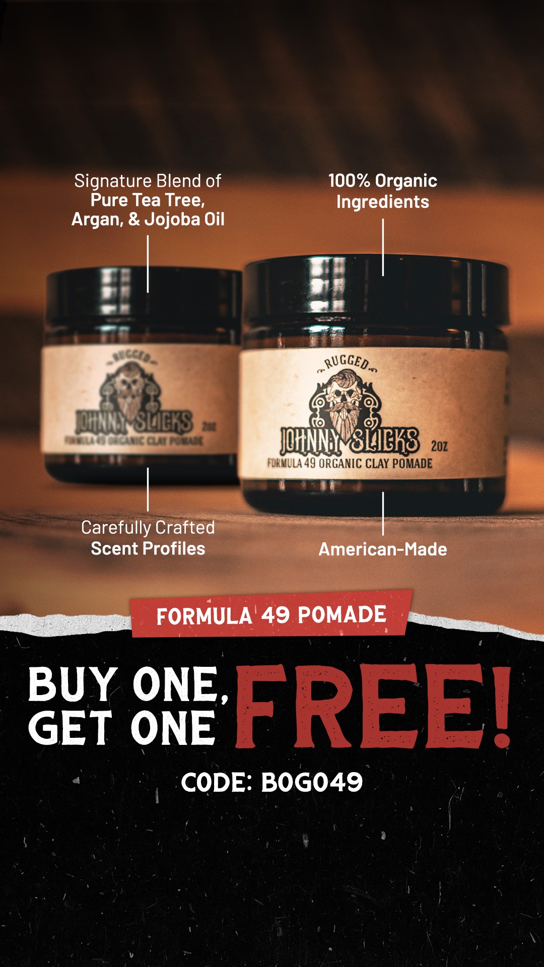 Johnny Slicks Facebook ad