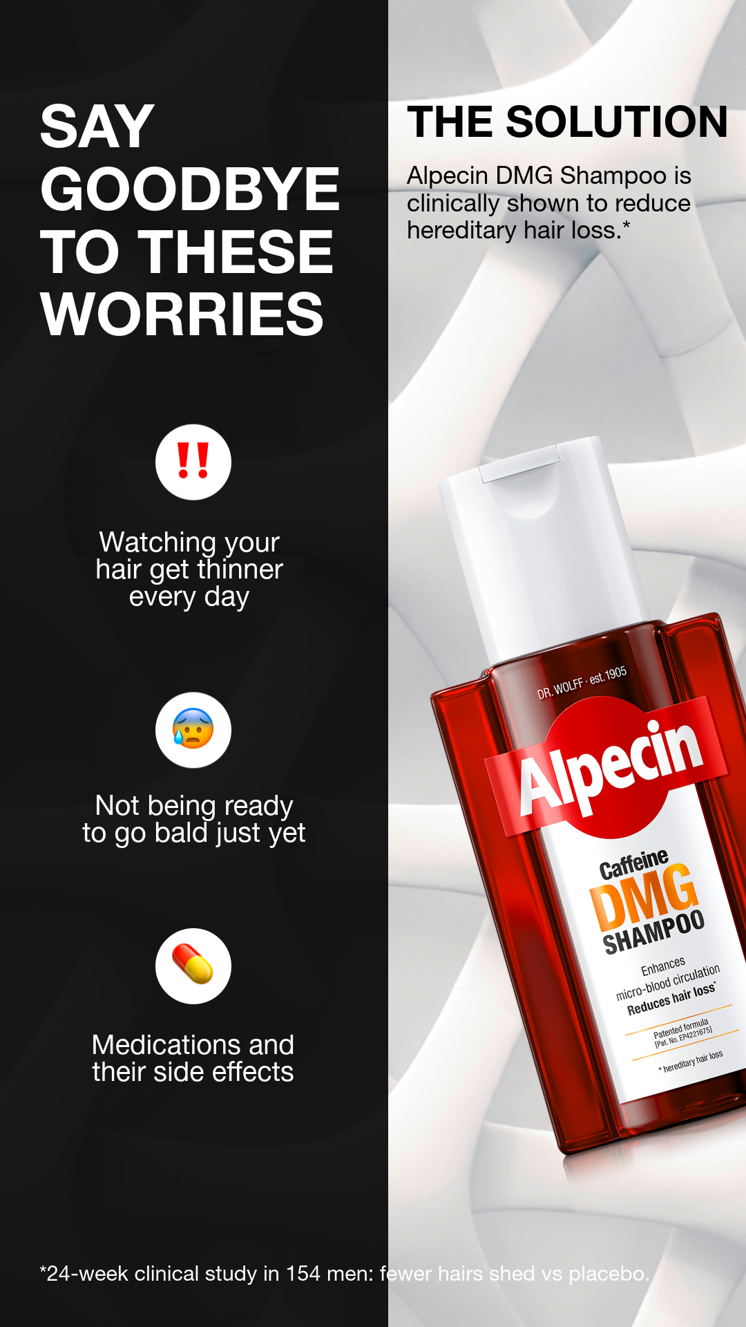 Alpecin Facebook ad: Alpecin DMG Shampoo & Serum