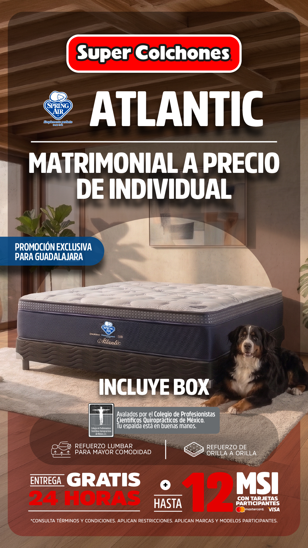 Super Colchones Pacífico Facebook ad
