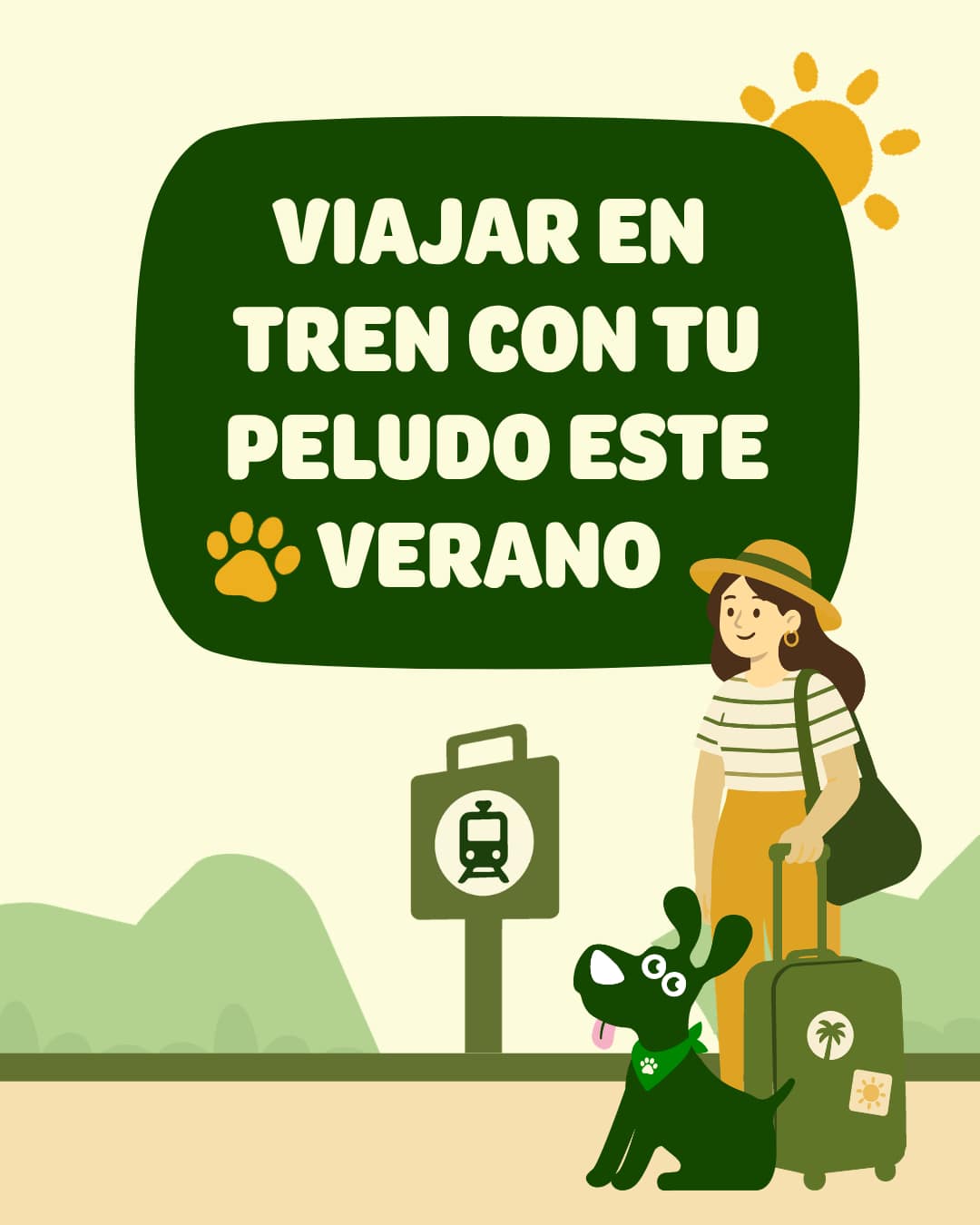 zooplus Facebook ad: Desde ayer, Renfe permite viajar en tren con…