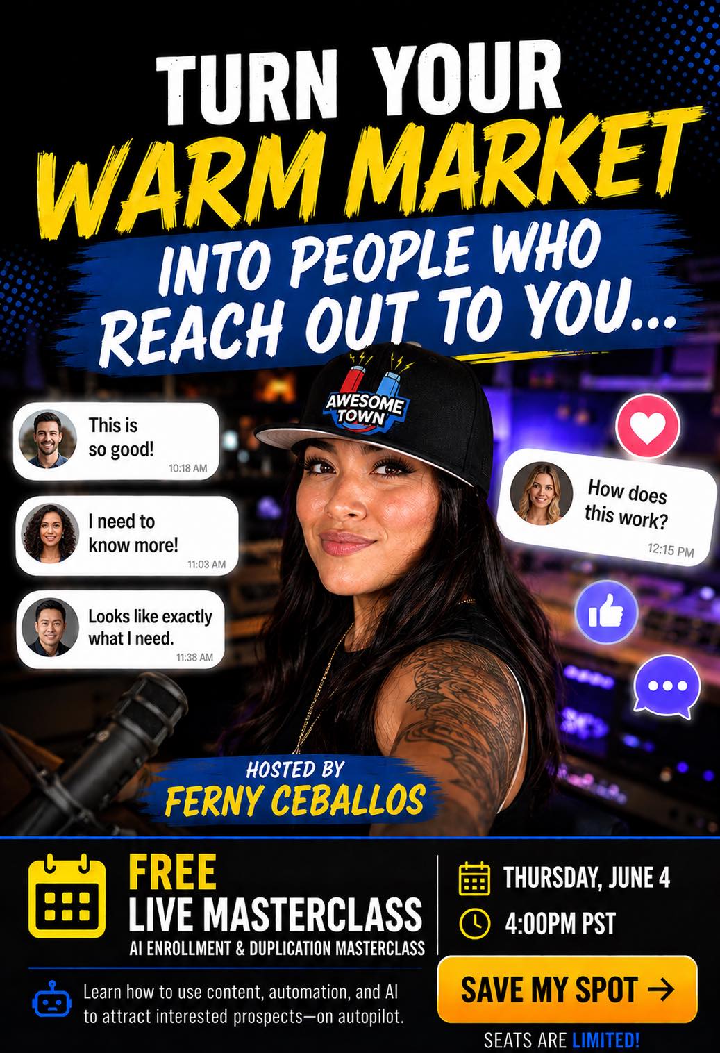 With Chanra Facebook ad: Attraction Marketing, Build A Real Online Business