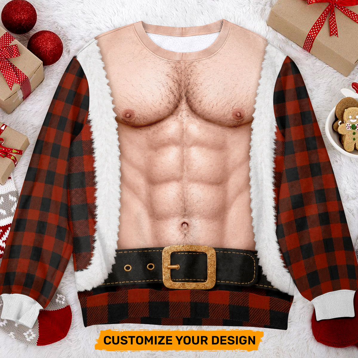 Friends and Family Gift Shop Facebook ad: Gift For Husband - Bringing The Heat In Plaid…