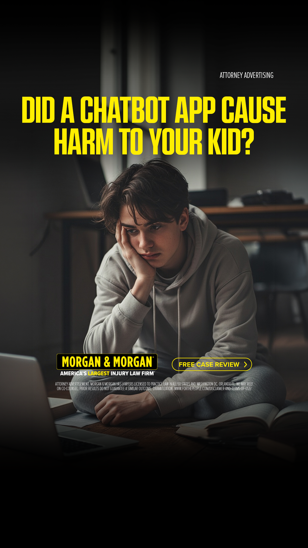 Morgan & Morgan Facebook ad