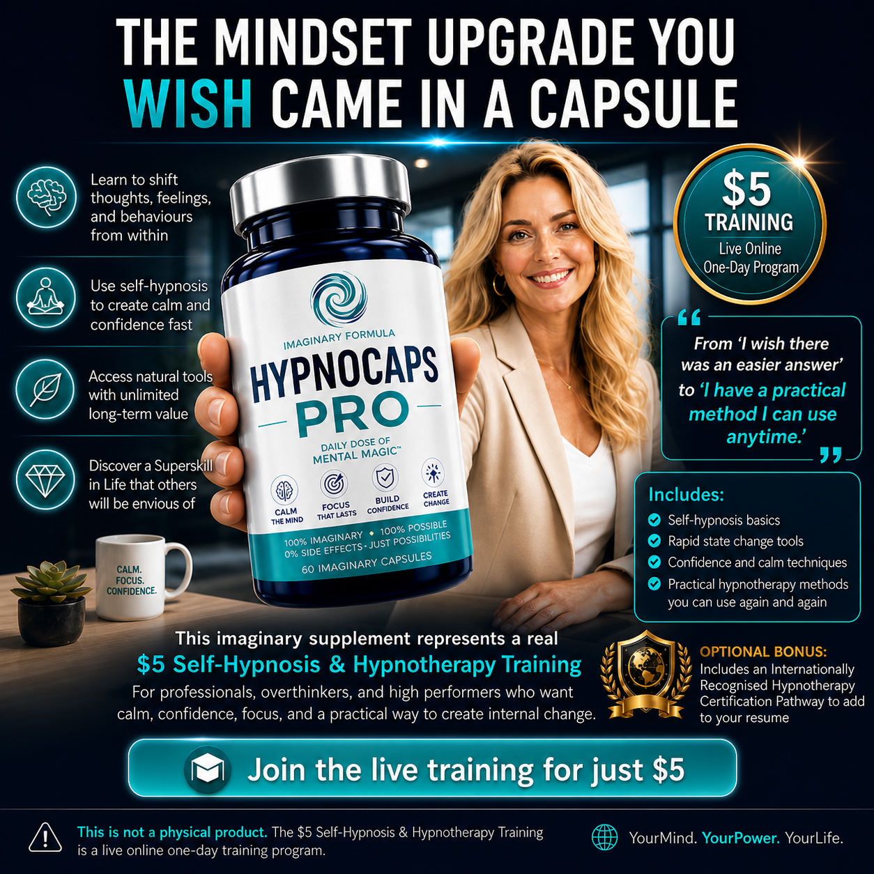 Shane Fozard Facebook ad: $5 Self-Hypnosis 'SuperSkill of Life' Training