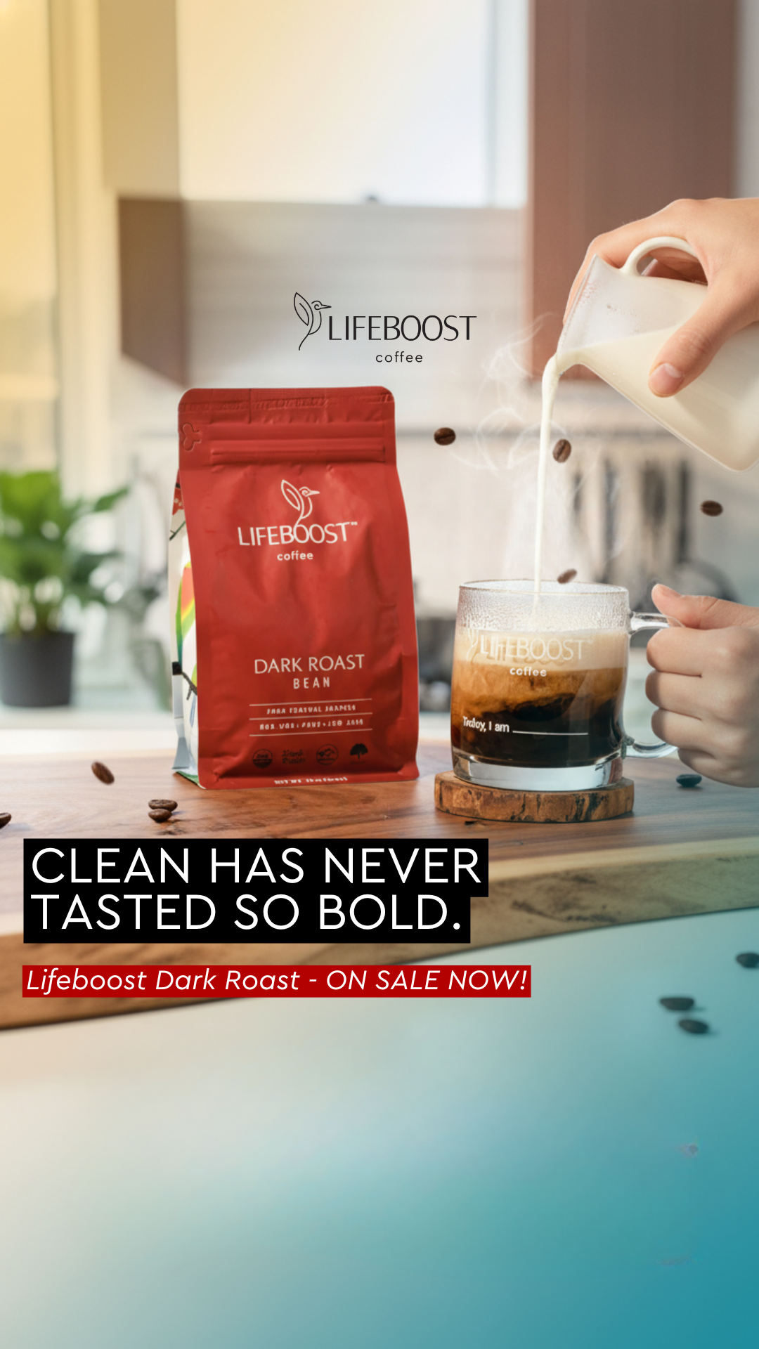 Lifeboost Coffee Facebook ad