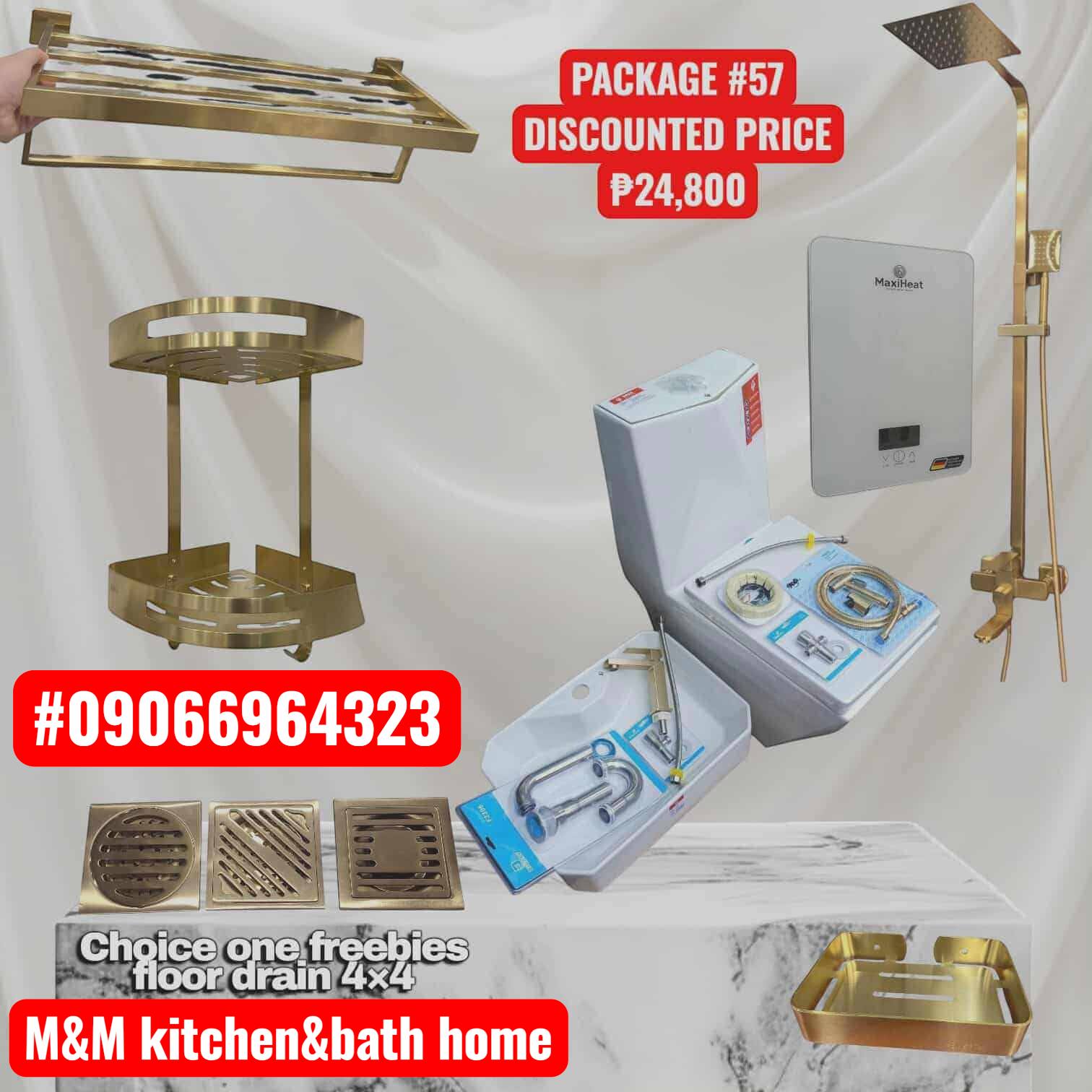 M&M bath home accessories Facebook ad: Sale Sale Sale