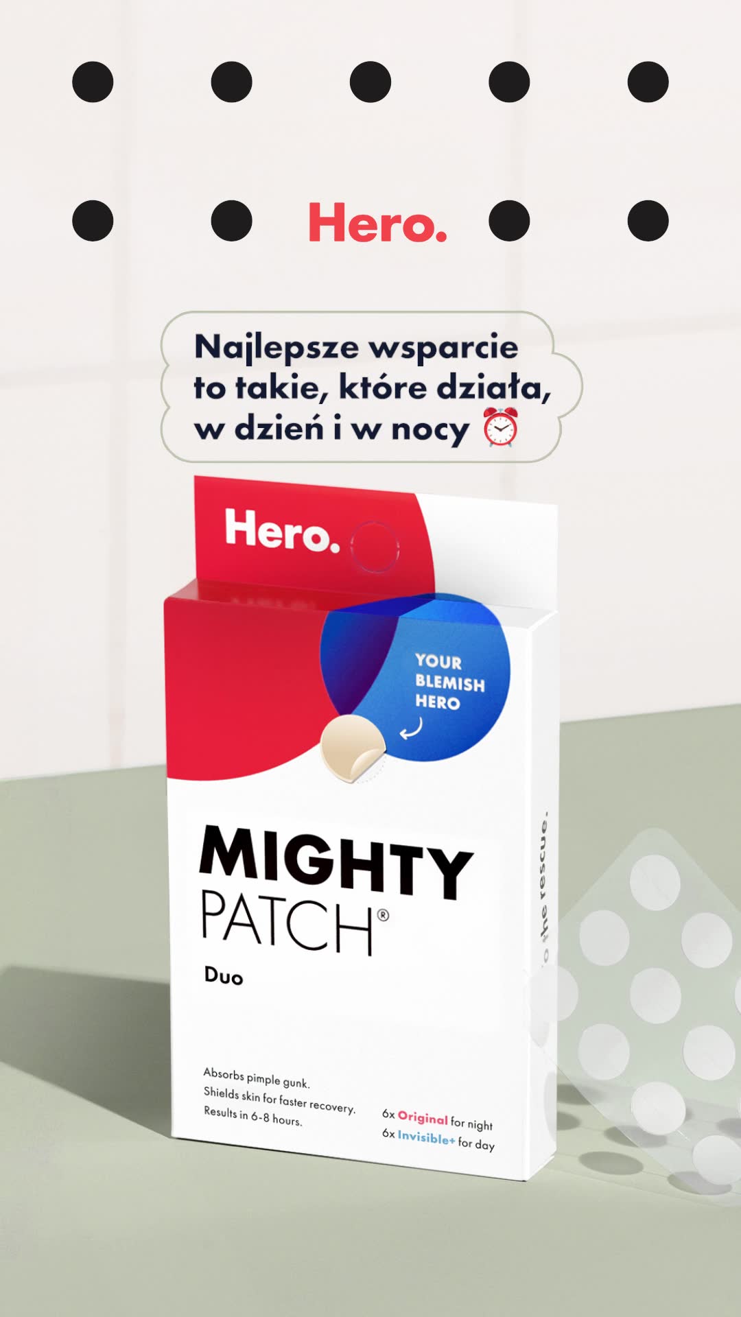 HERO Mighty Patch Polska Facebook ad