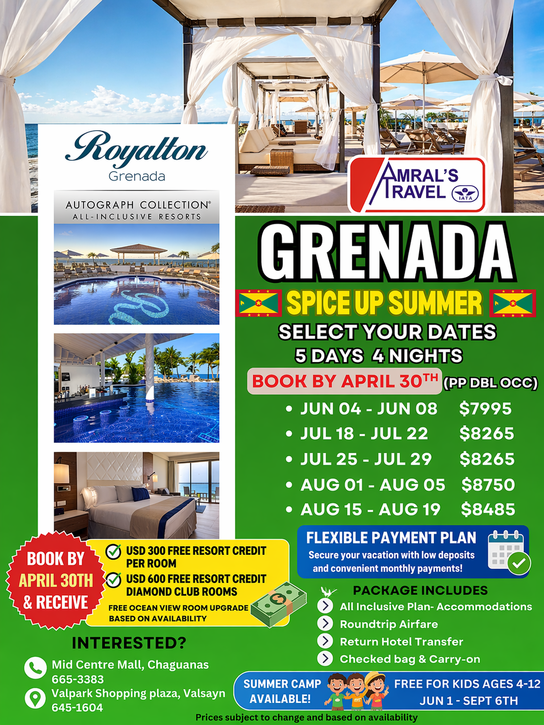 Amrals Travel Facebook ad