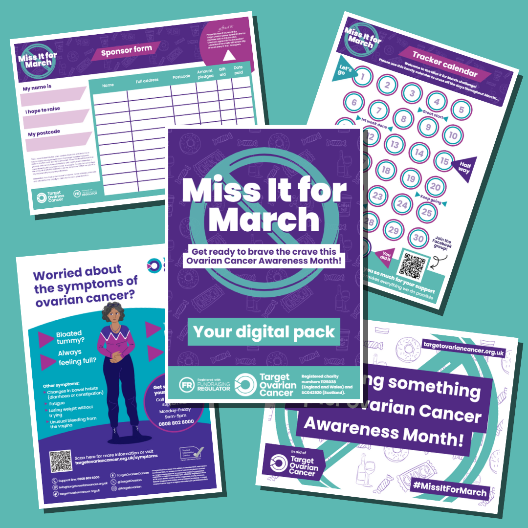 Target Ovarian Cancer Facebook ad: Miss It for March