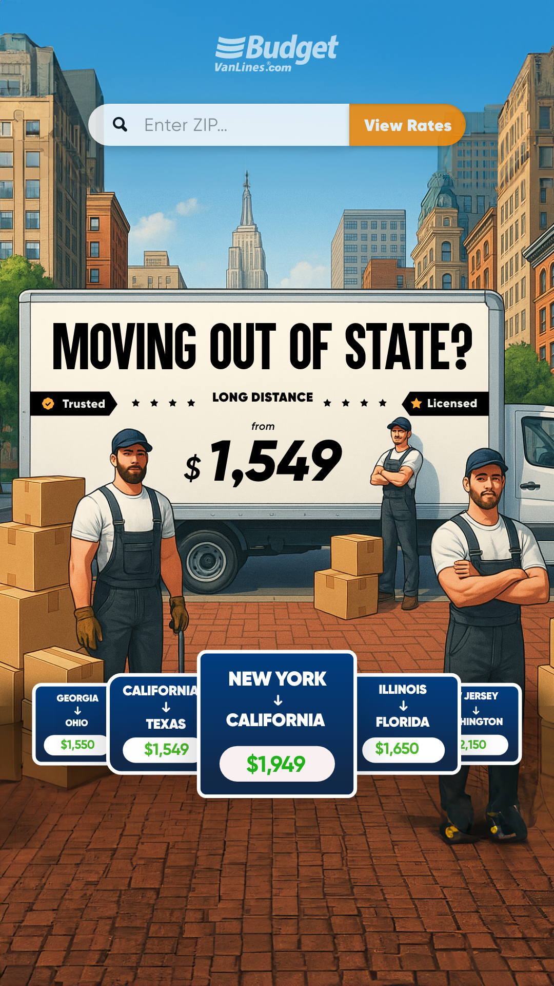 Budget Van Lines Facebook ad