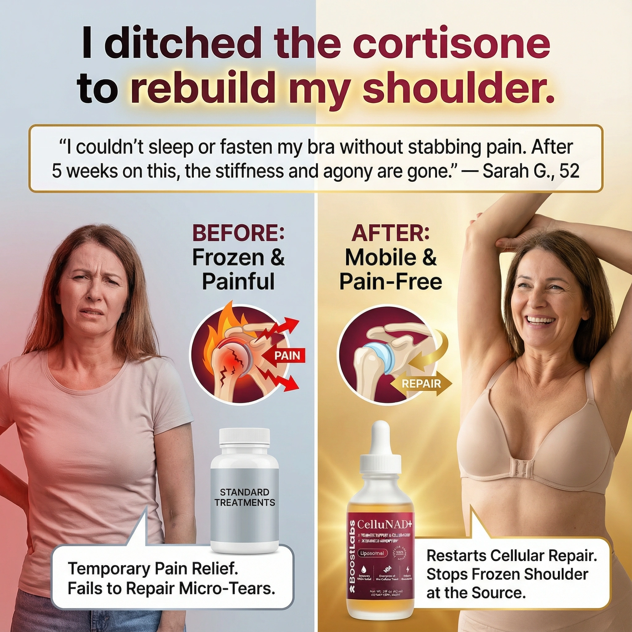 Sarah Mitchell Menopause Joint Expert Facebook ad