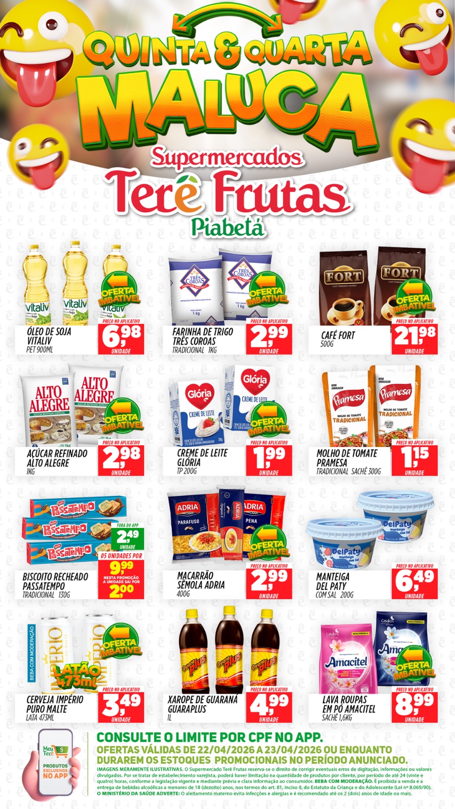 Super Terê Frutas Piabetá Facebook ad