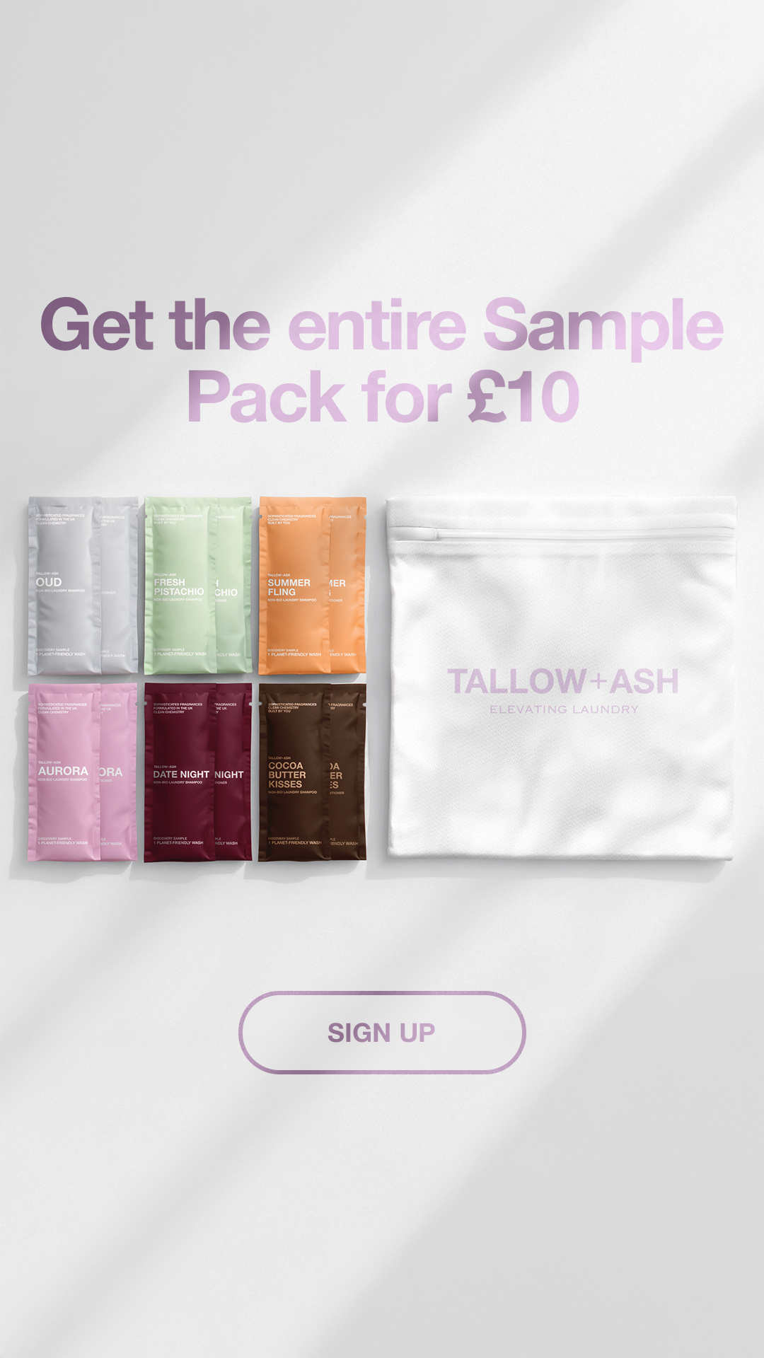 Tallow + Ash Facebook ad